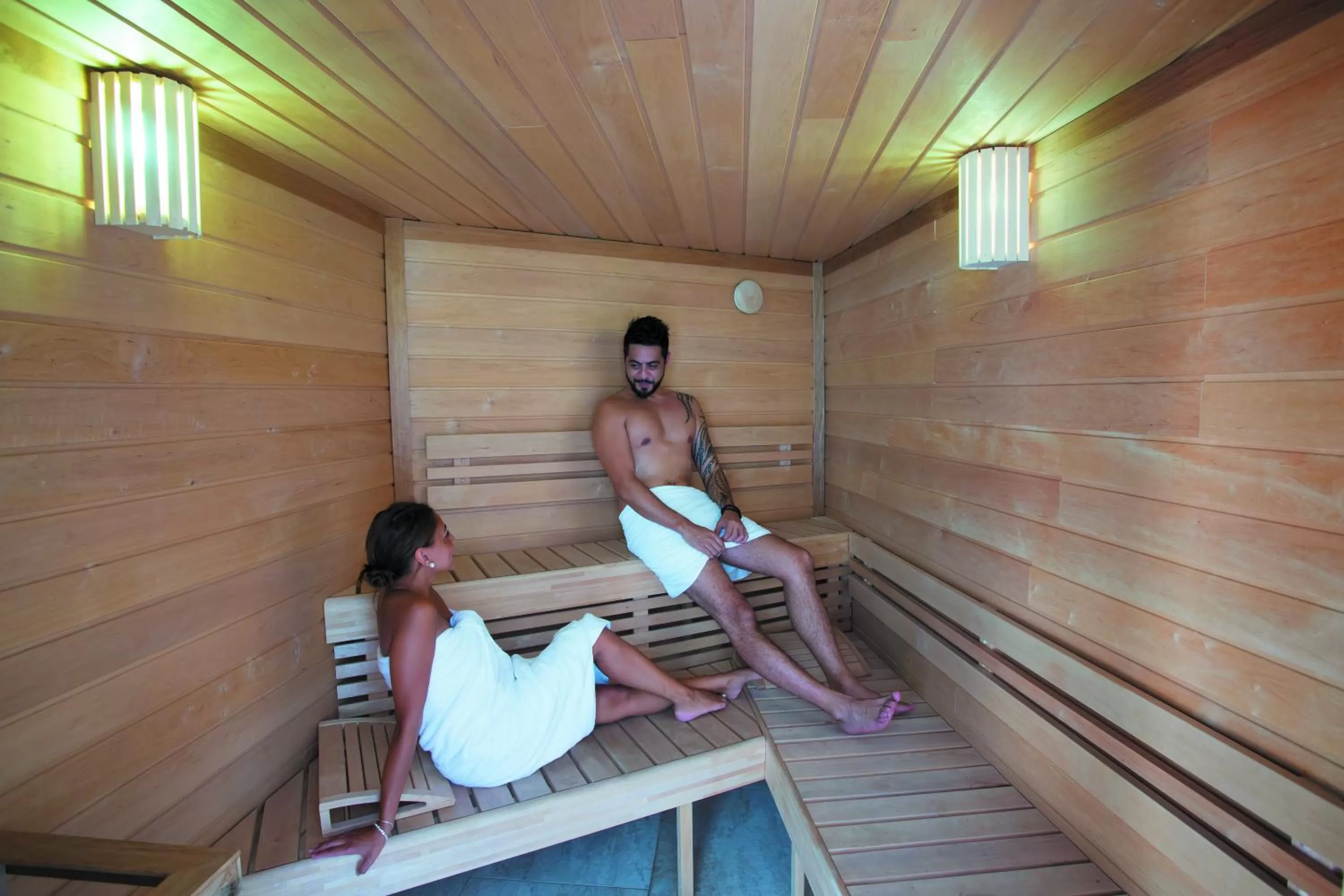 Sauna in Cristal Hôtel & Spa