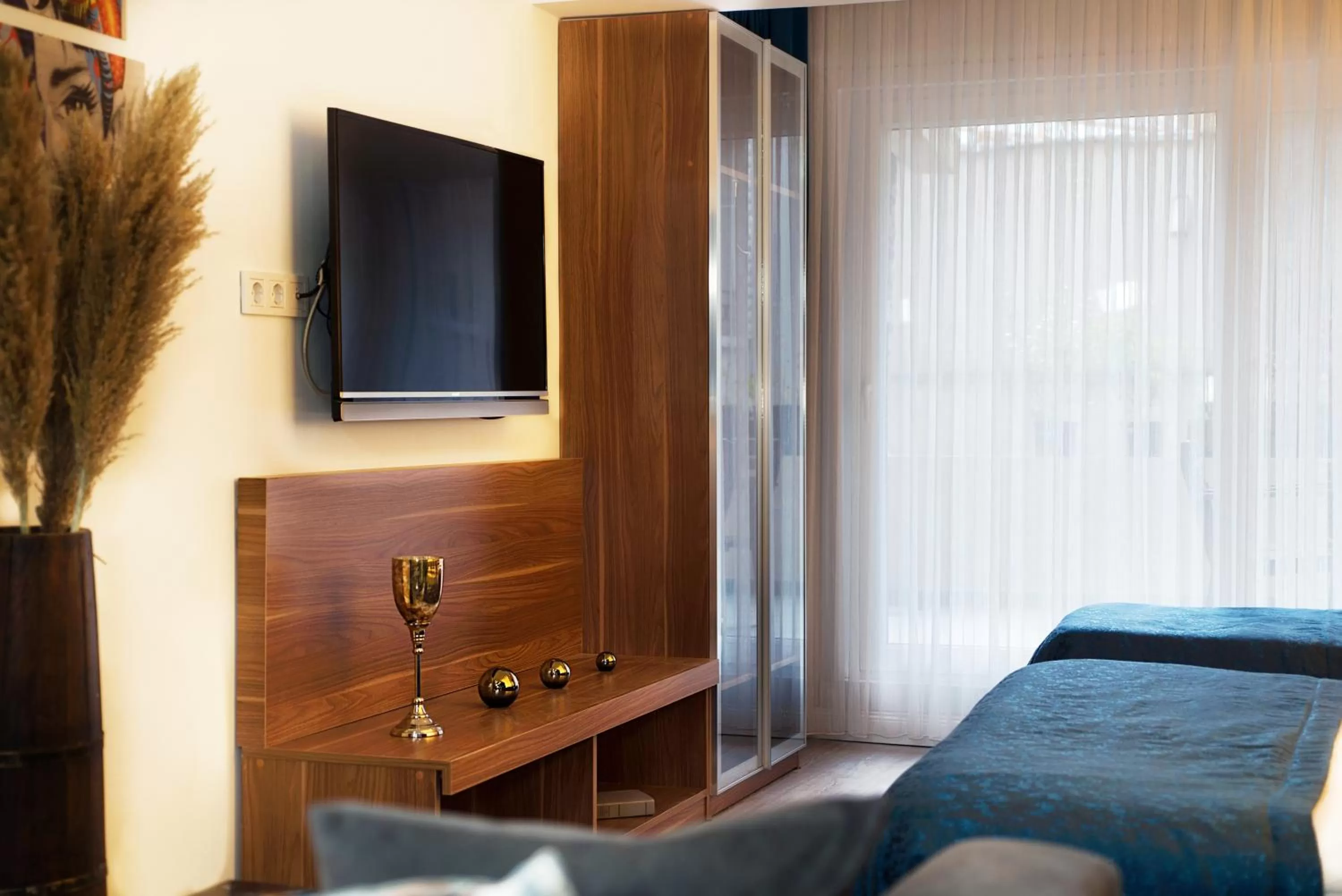 TV and multimedia, Bed in Taksim Yazıcı Residence