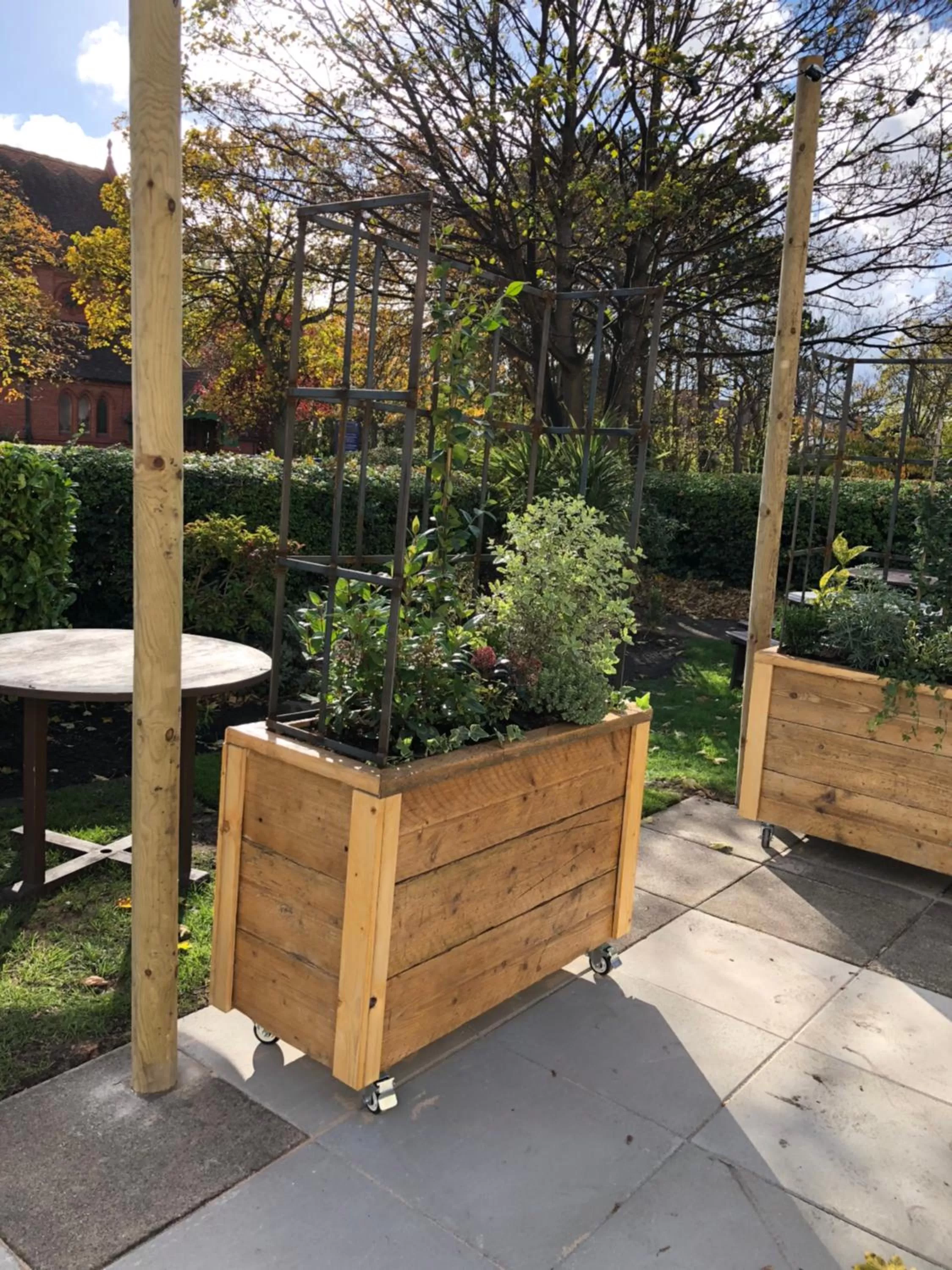 Patio in Green Lodge, Wirral by Marston's Inns