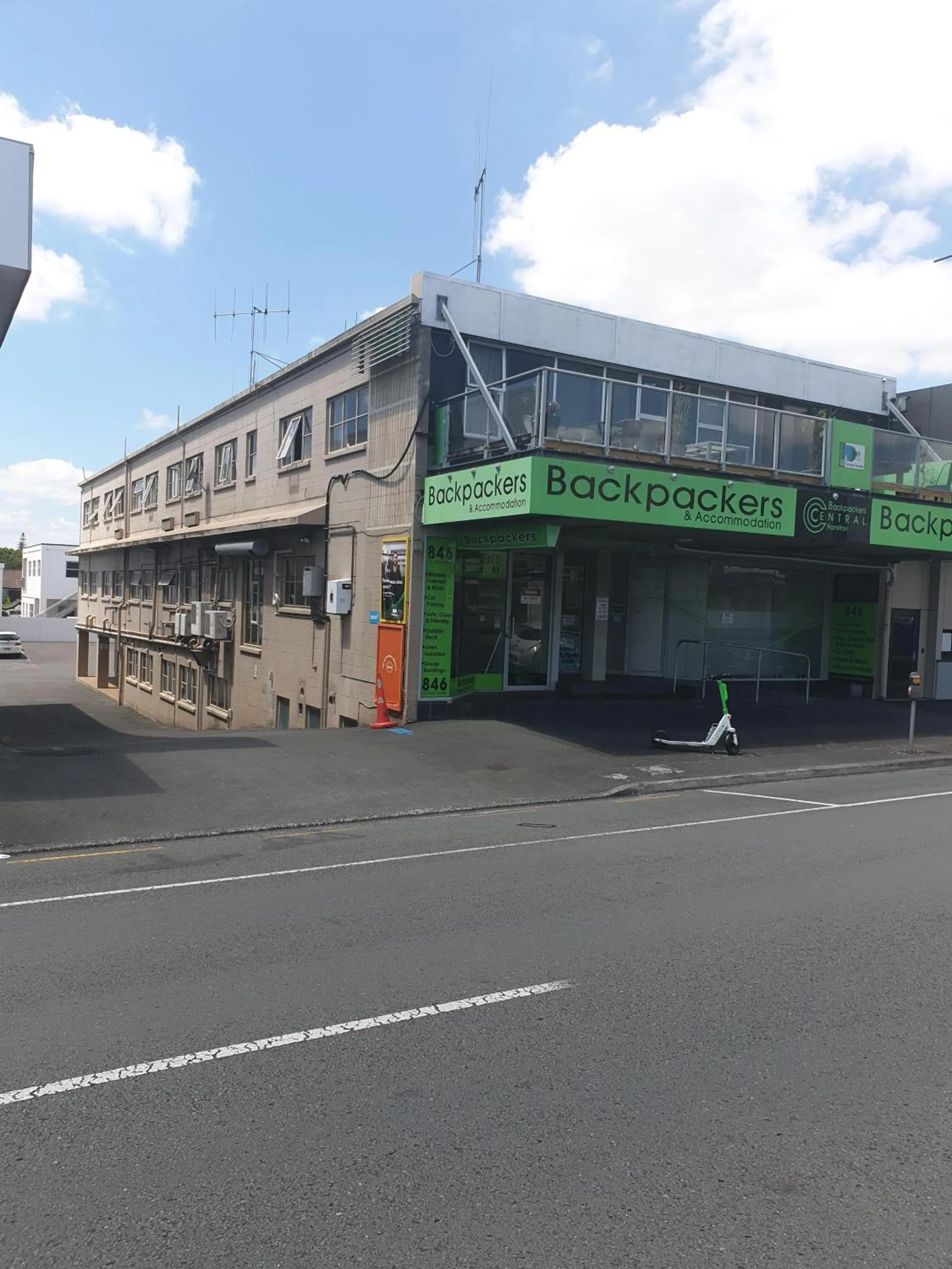Property building in Backpackers Central Hamilton