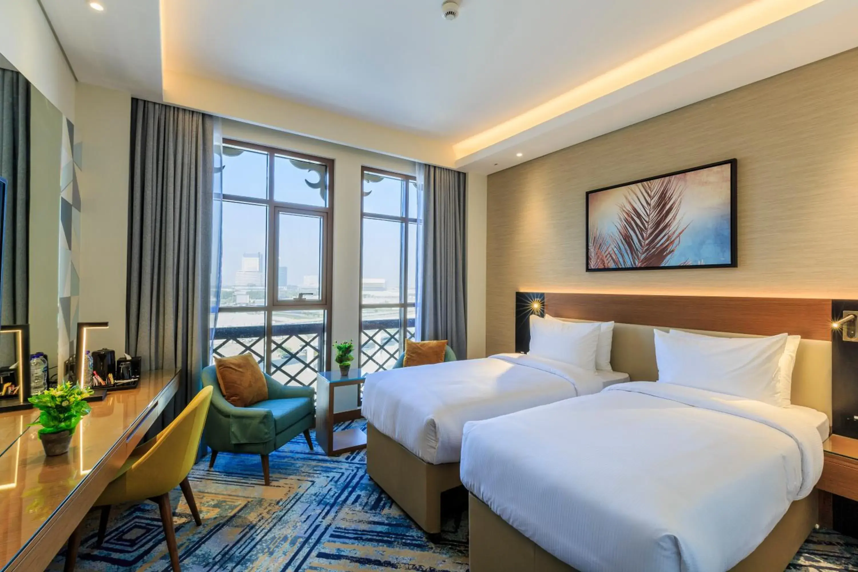 Executive Twin Room Partial Canal View with 20% Off Food & Beverage (excluding in-room dining) in S19 Hotel-Al Jaddaf Metro Station Executive Twin Room Partial Canal View with 20% Off Food & Beverage (excluding in-room dining) in S19 Hotel-Al Jaddaf Metro Station