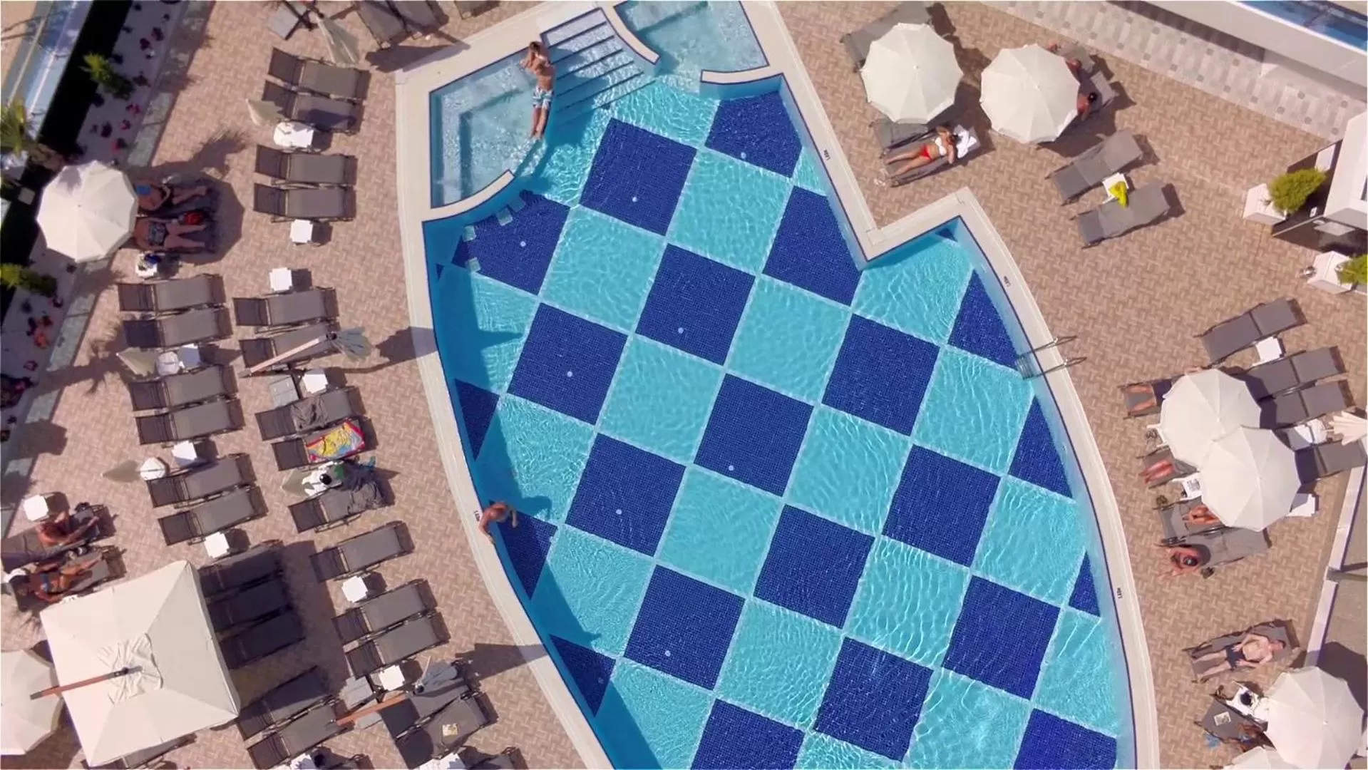 Pool view in Sunprime C-Lounge - Adult Only