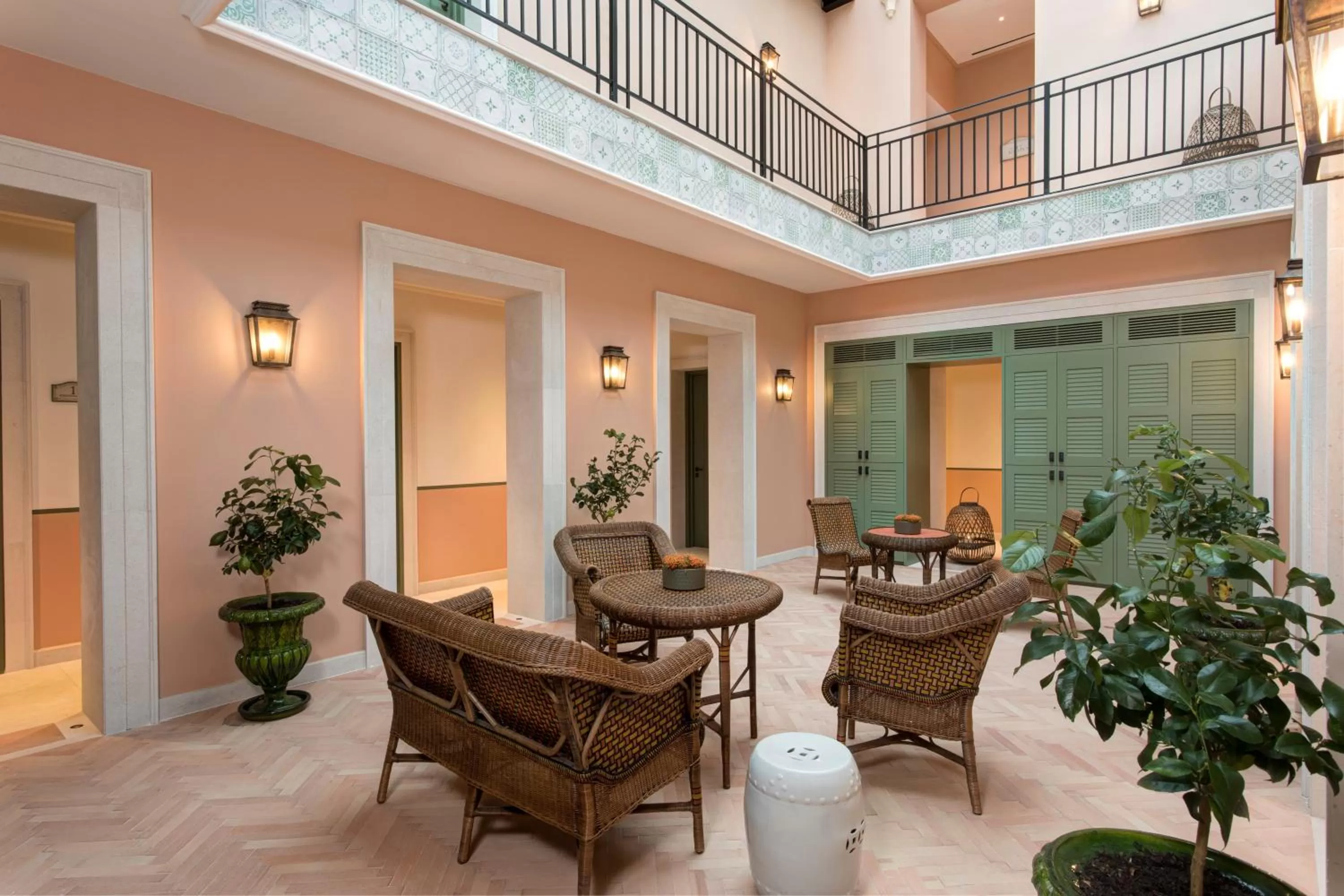 Patio in Rocco Forte Villa Igiea