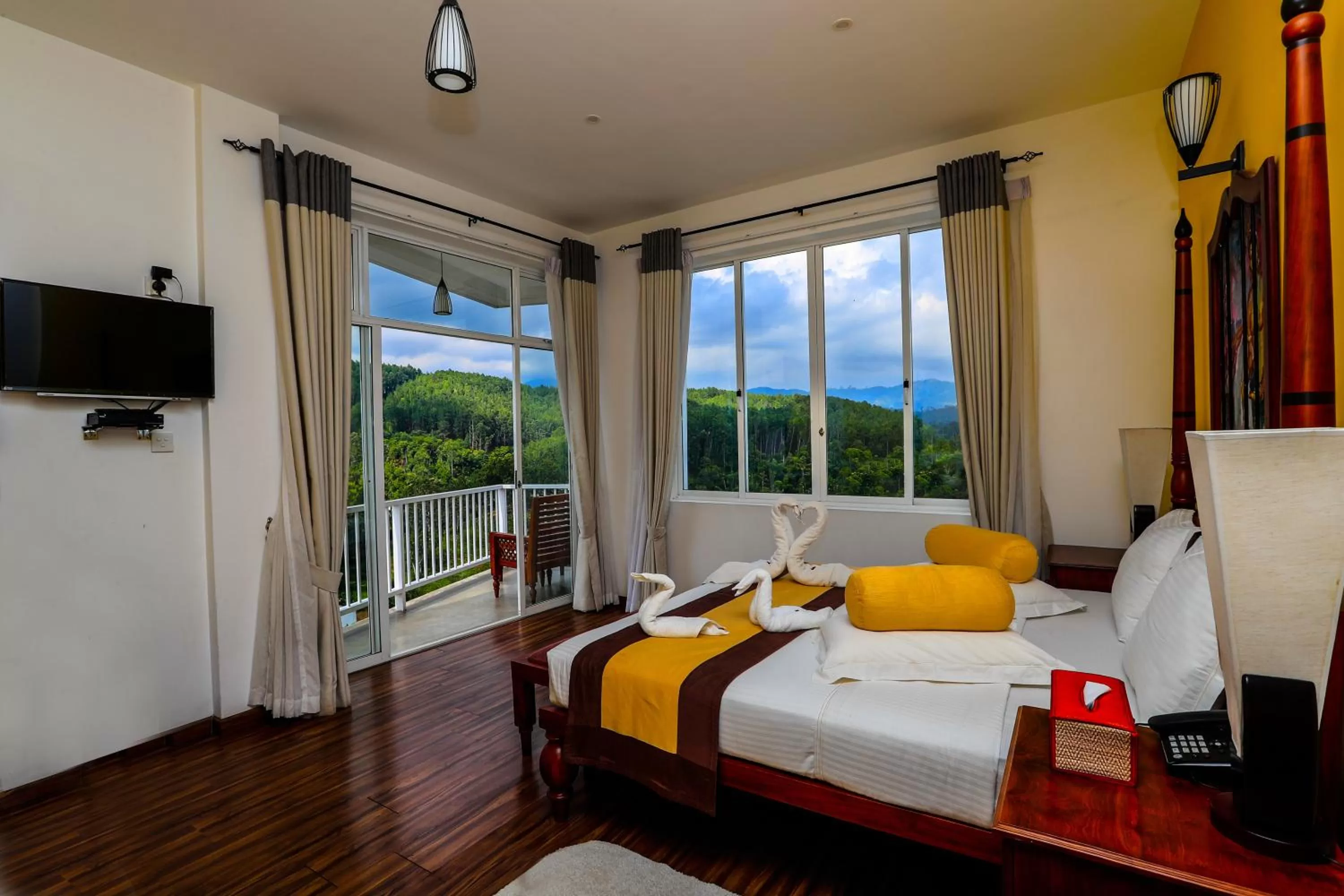 Mountain view, Bed in Morning Dew Boutique Hotel Ella