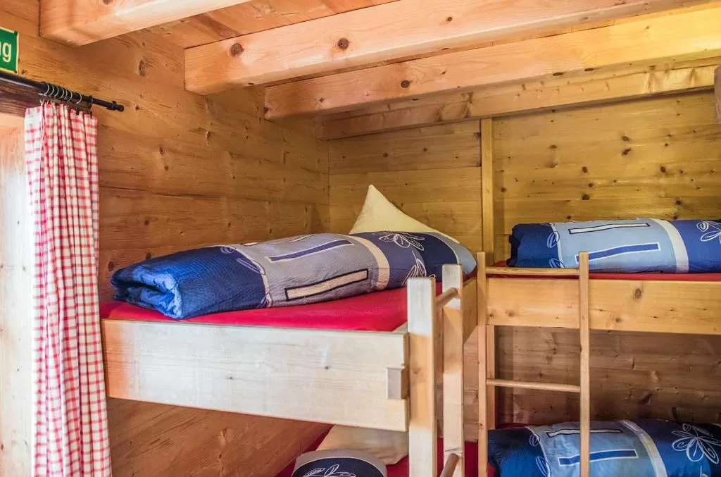 Bed in Hocheckhuette On Top of the Kitzbuehel Hahnenkamm Mountain