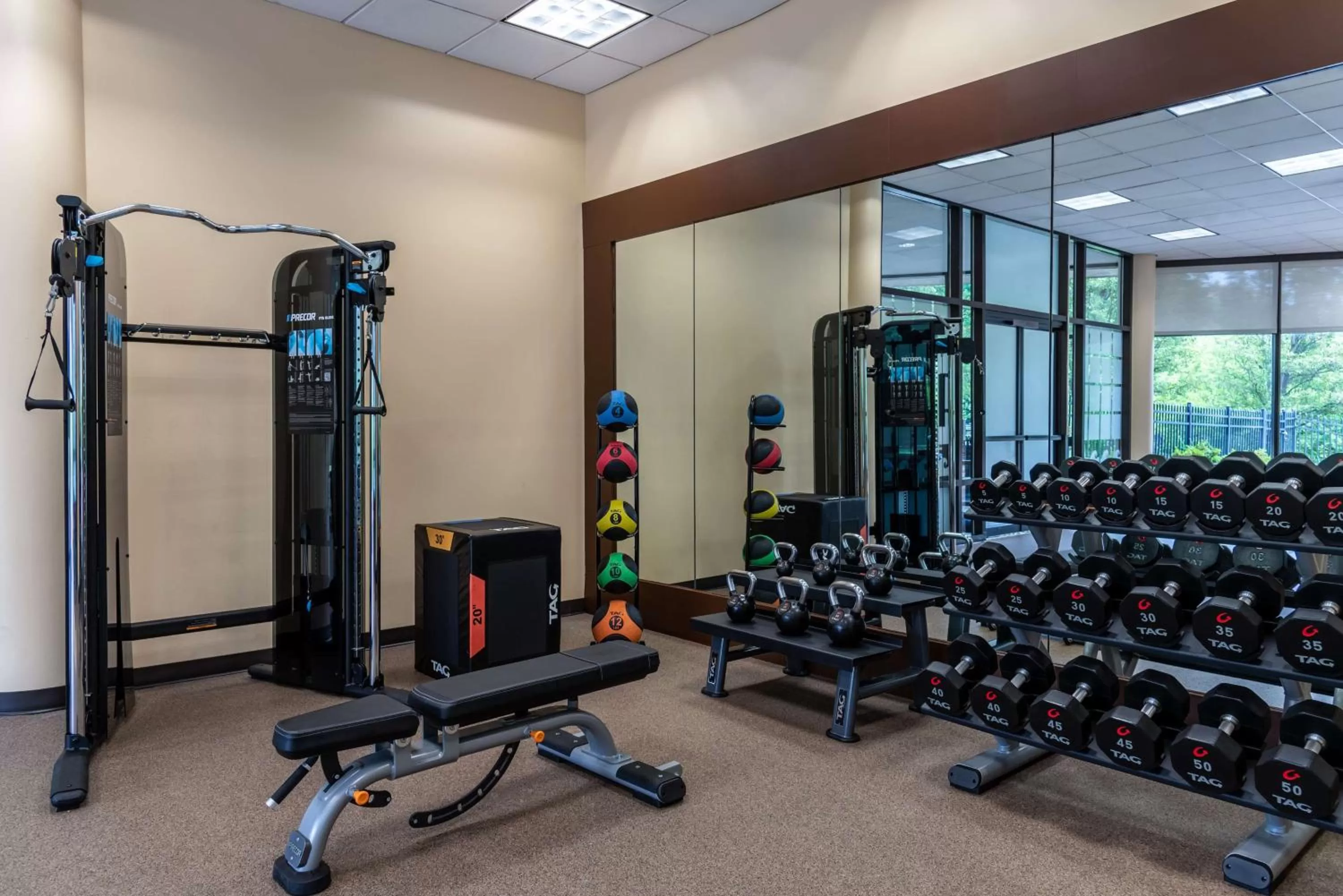 Fitness centre/facilities in Hilton Alexandria Mark Center