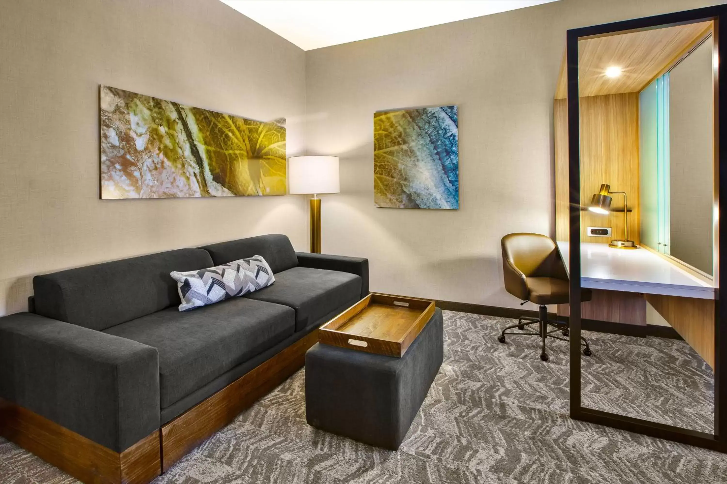 King Suite with Sofa Bed - Hearing Accessible in SpringHill Suites by Marriott Pittsburgh Butler/Centre City King Suite with Sofa Bed - Hearing Accessible in SpringHill Suites by Marriott Pittsburgh Butler/Centre City