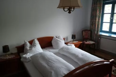Bedroom, Bed in Gästehaus Howe