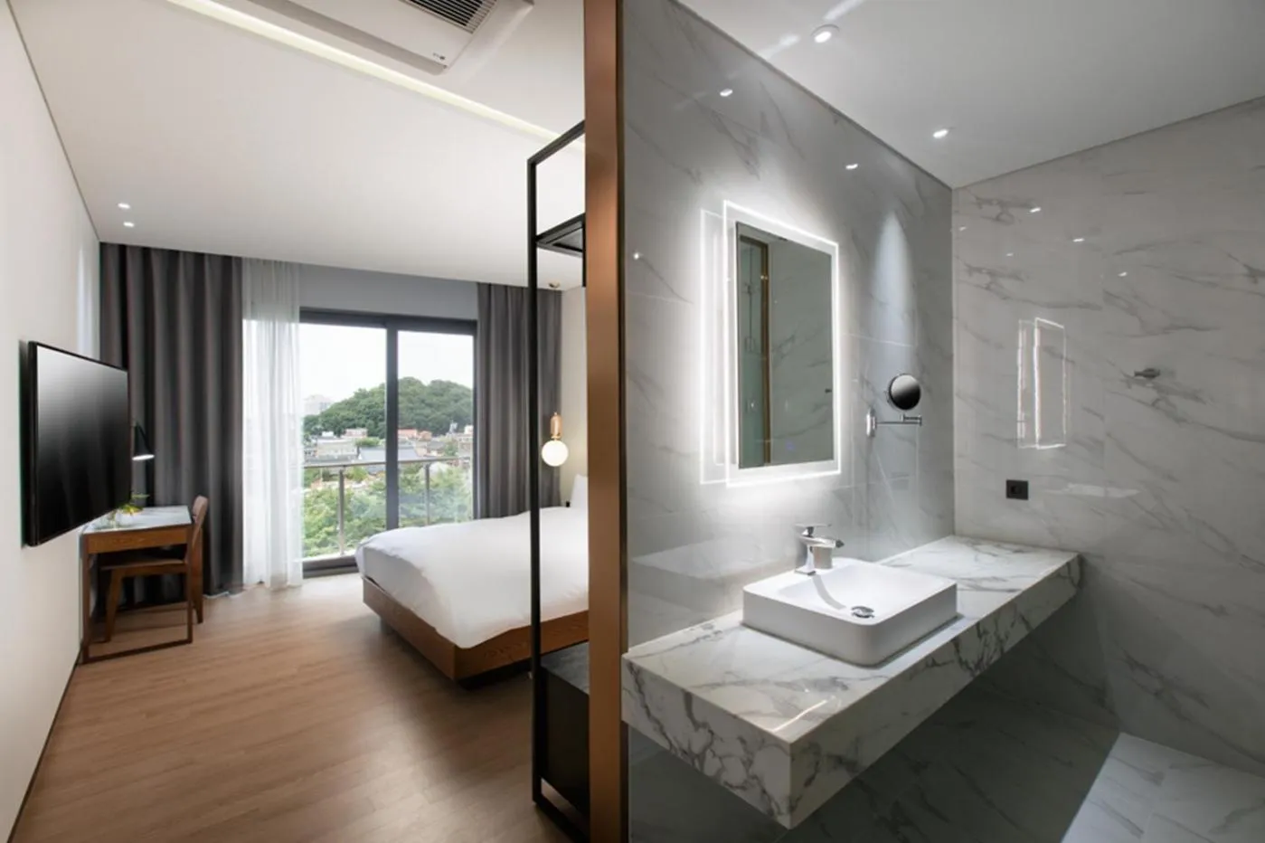 Bed in N Bridge Hotel JEON JU