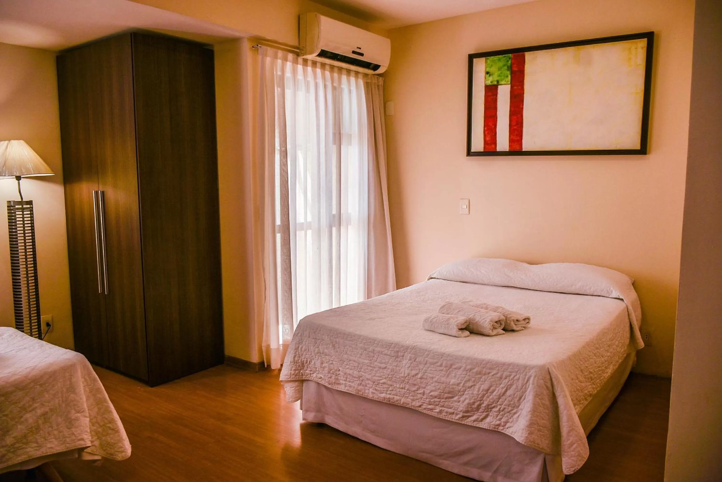 Bedroom, Bed in Mont Blanc Apart Hotel Nova Iguaçu