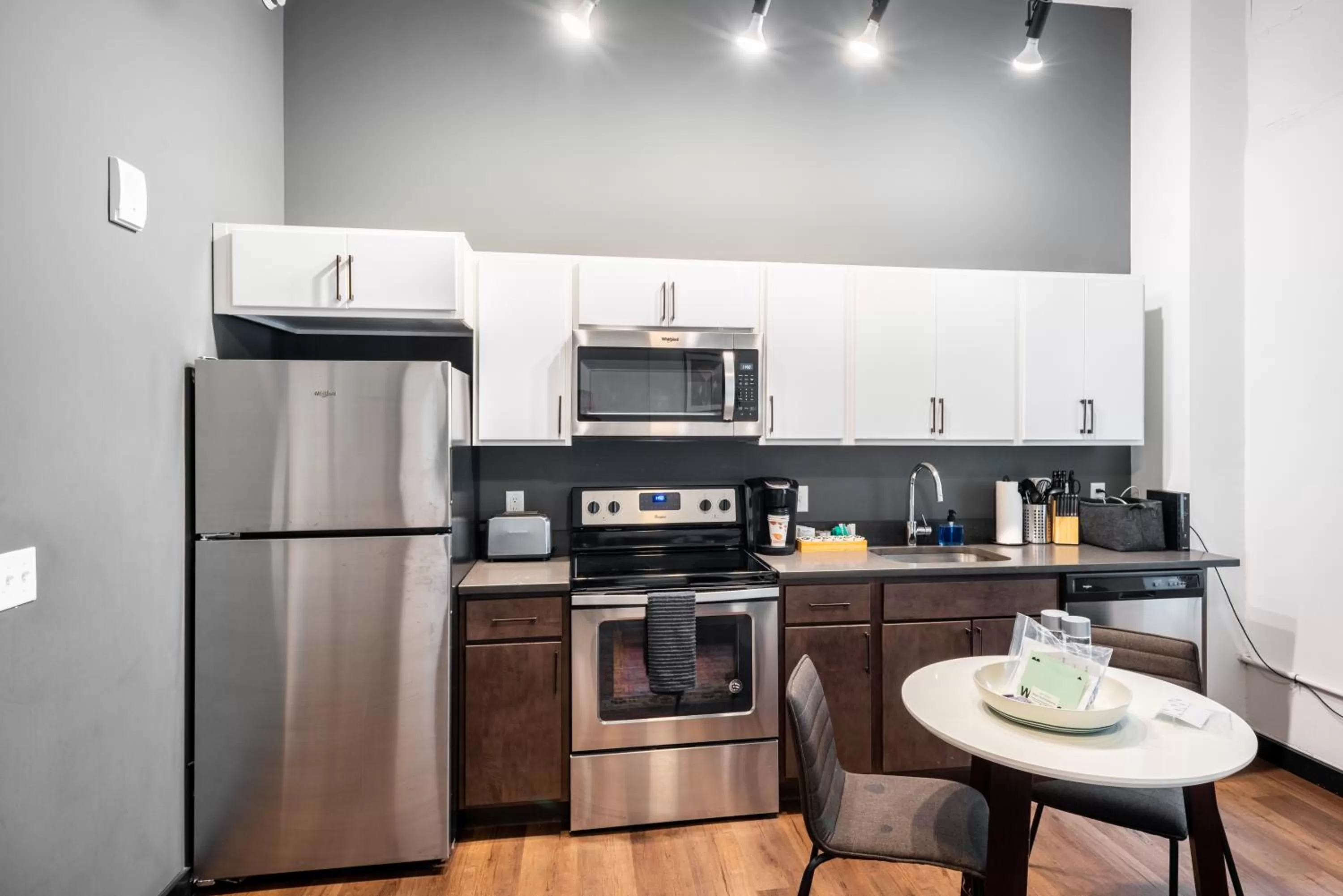 Kitchen or kitchenette, Kitchen/Kitchenette in Mint House Detroit - Times Square