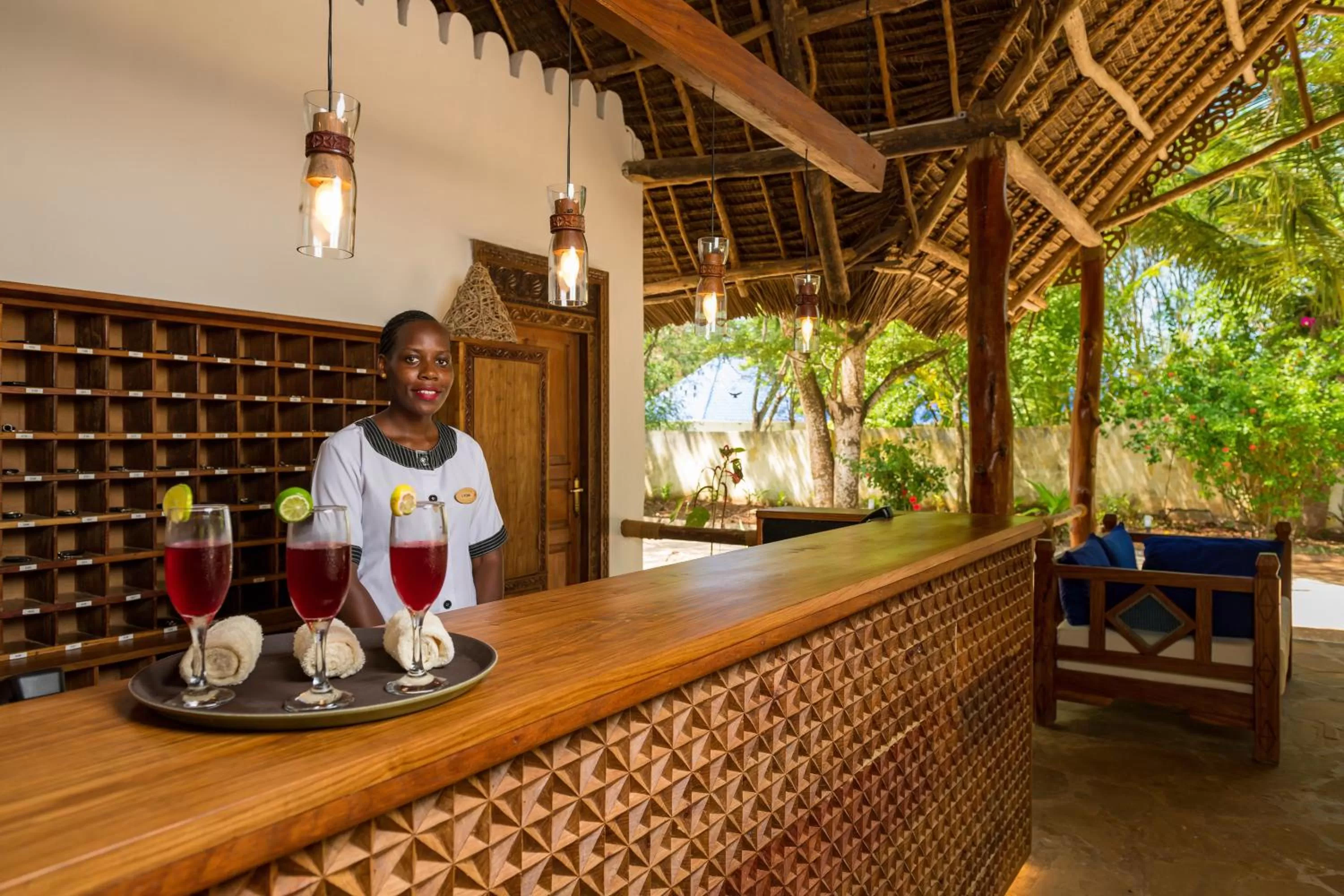 Lobby or reception in Sandies Baobab Beach Zanzibar
