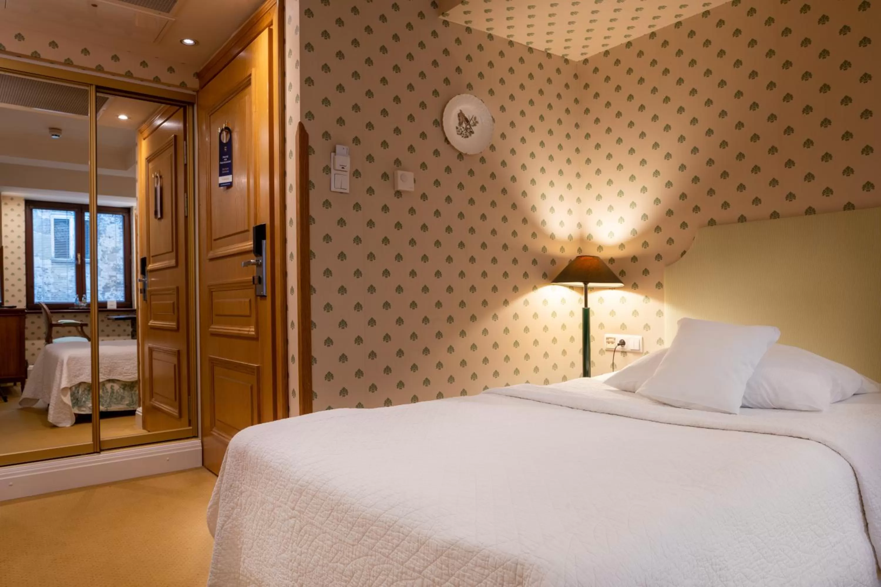 Bed in Hotel Gródek