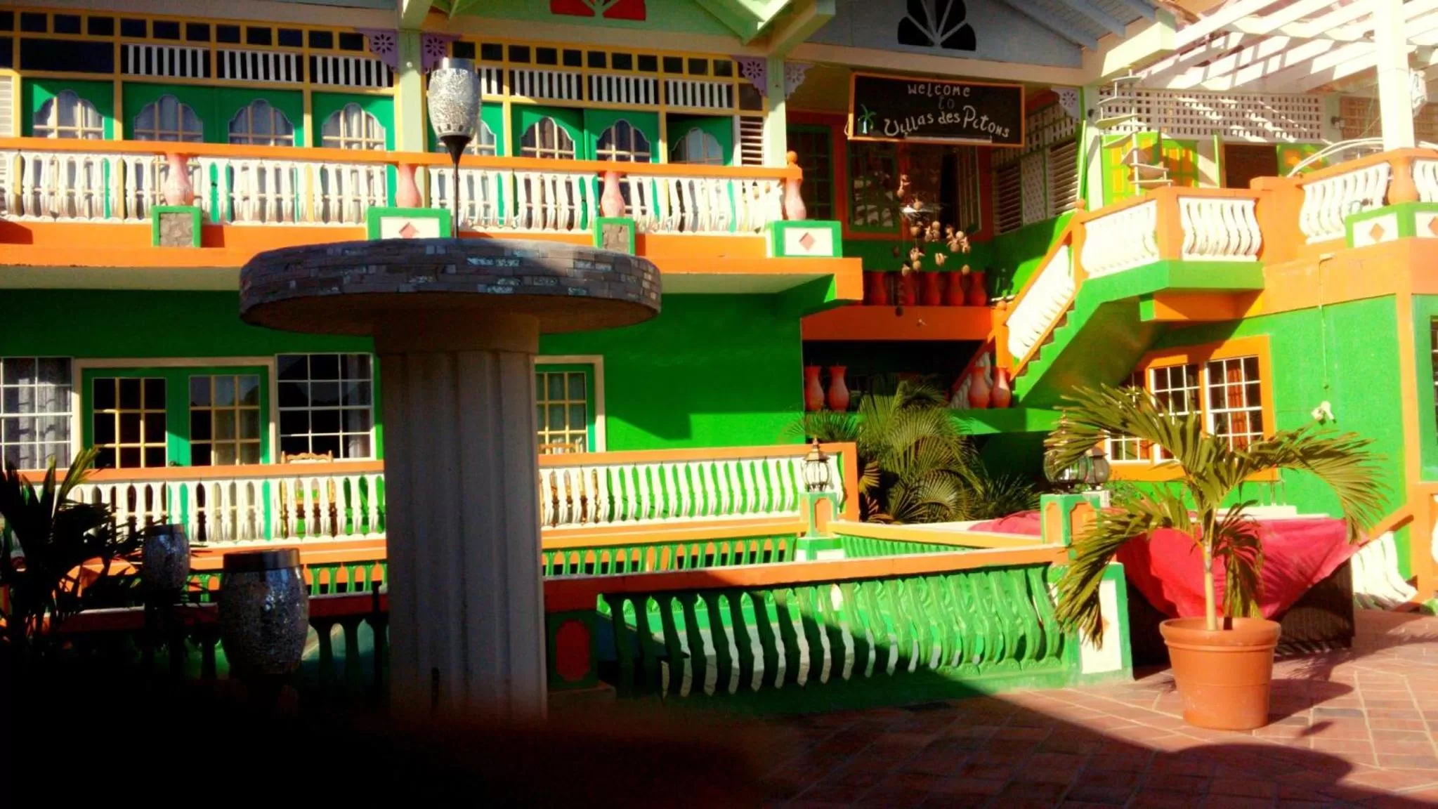 Floor plan, Pool View in Villa Des Pitons