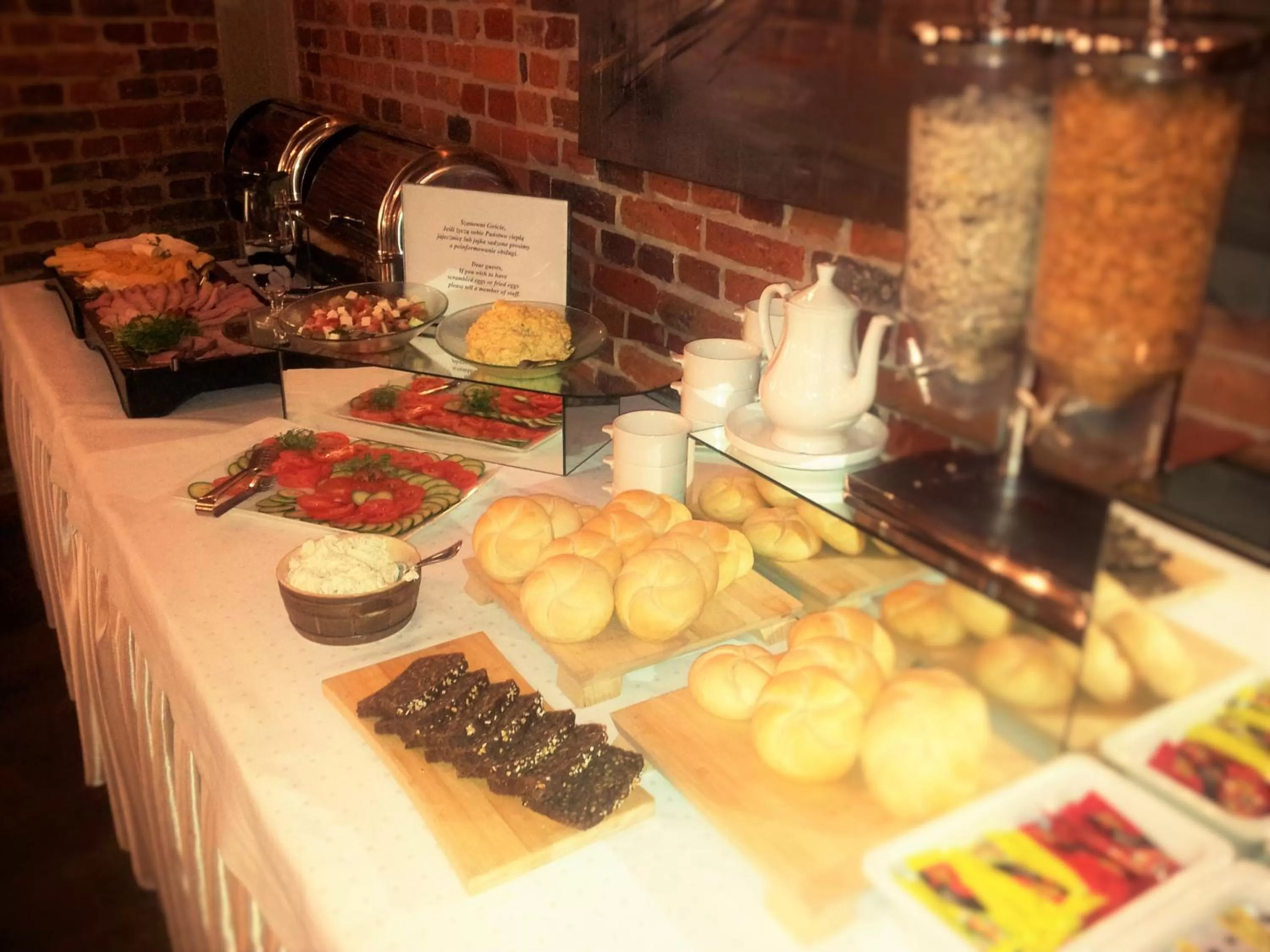 Food in Hotel Kamienica