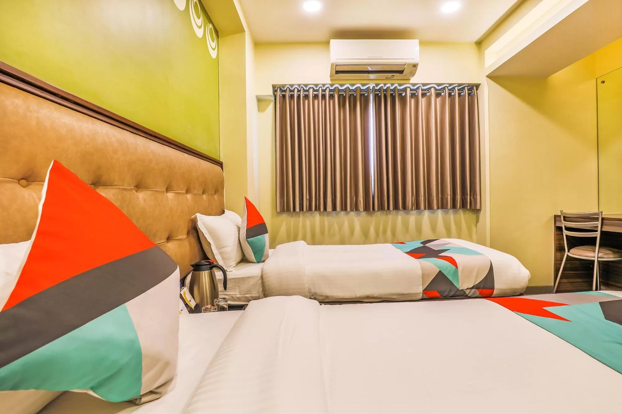 Bedroom, Bed in FabHotel Landmark Residency - Nr MIDC Turbhe