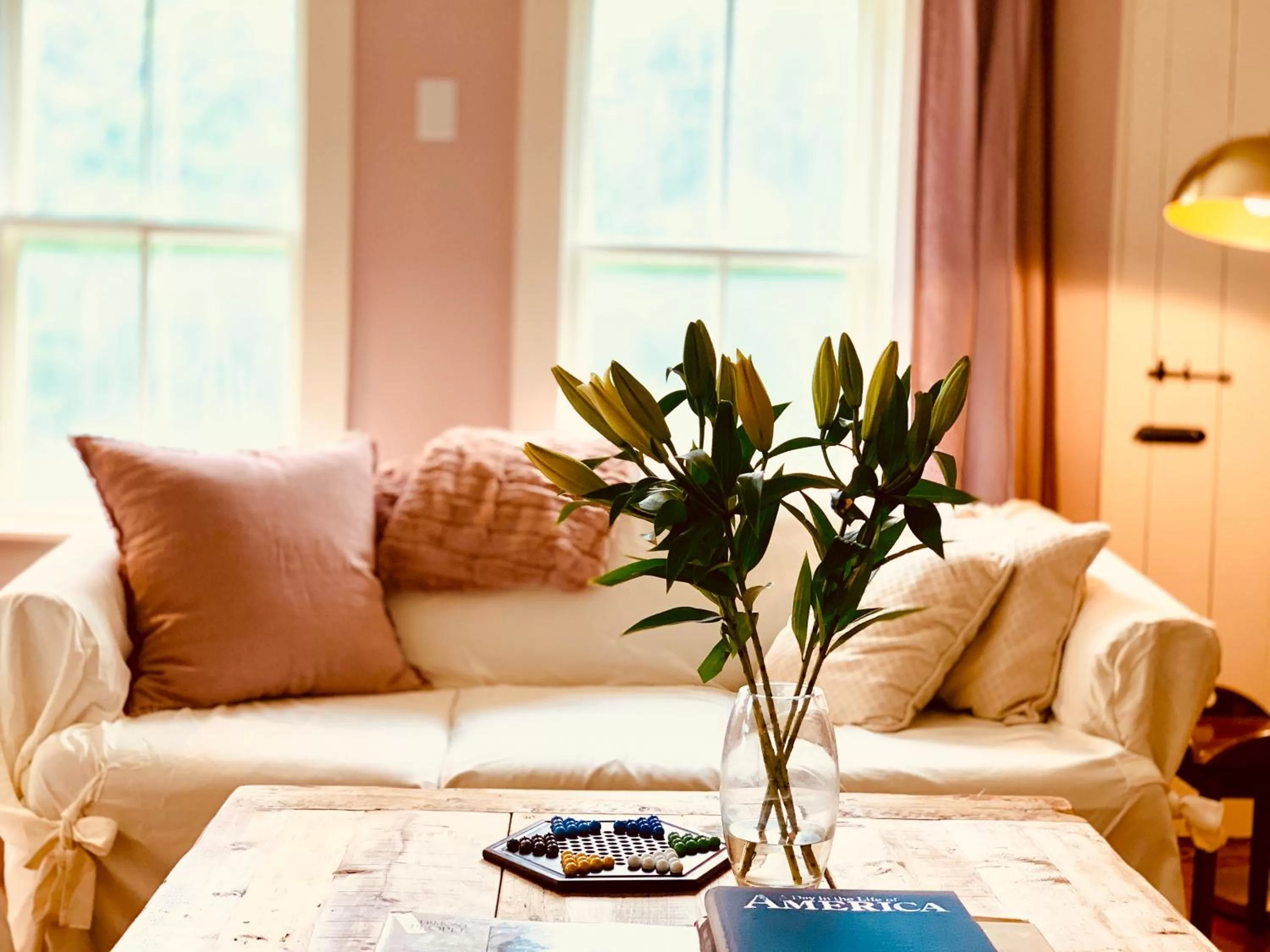 Living room in The Nutmeg Vermont