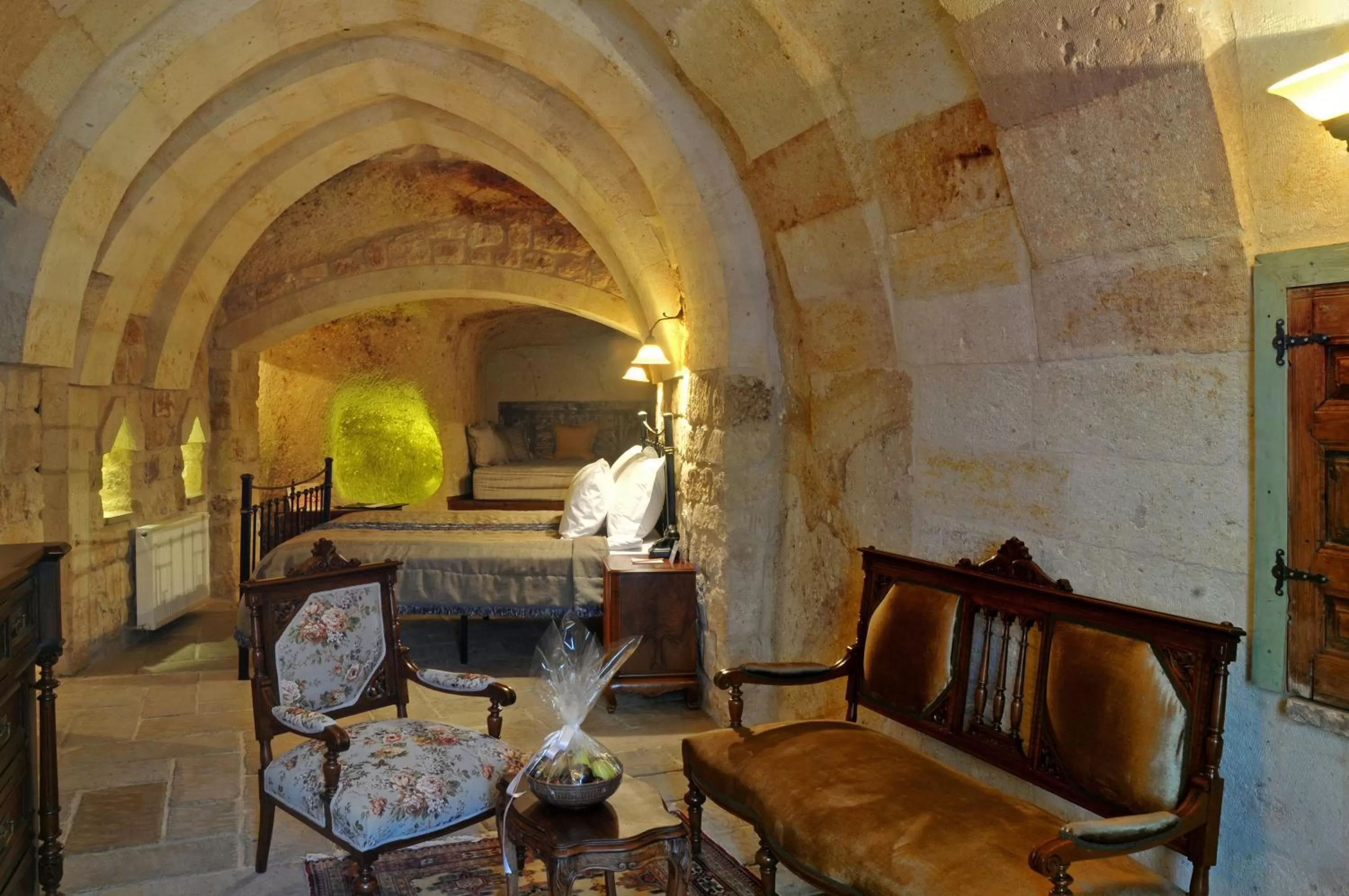Seating area in Dere Suites Cappadocia
