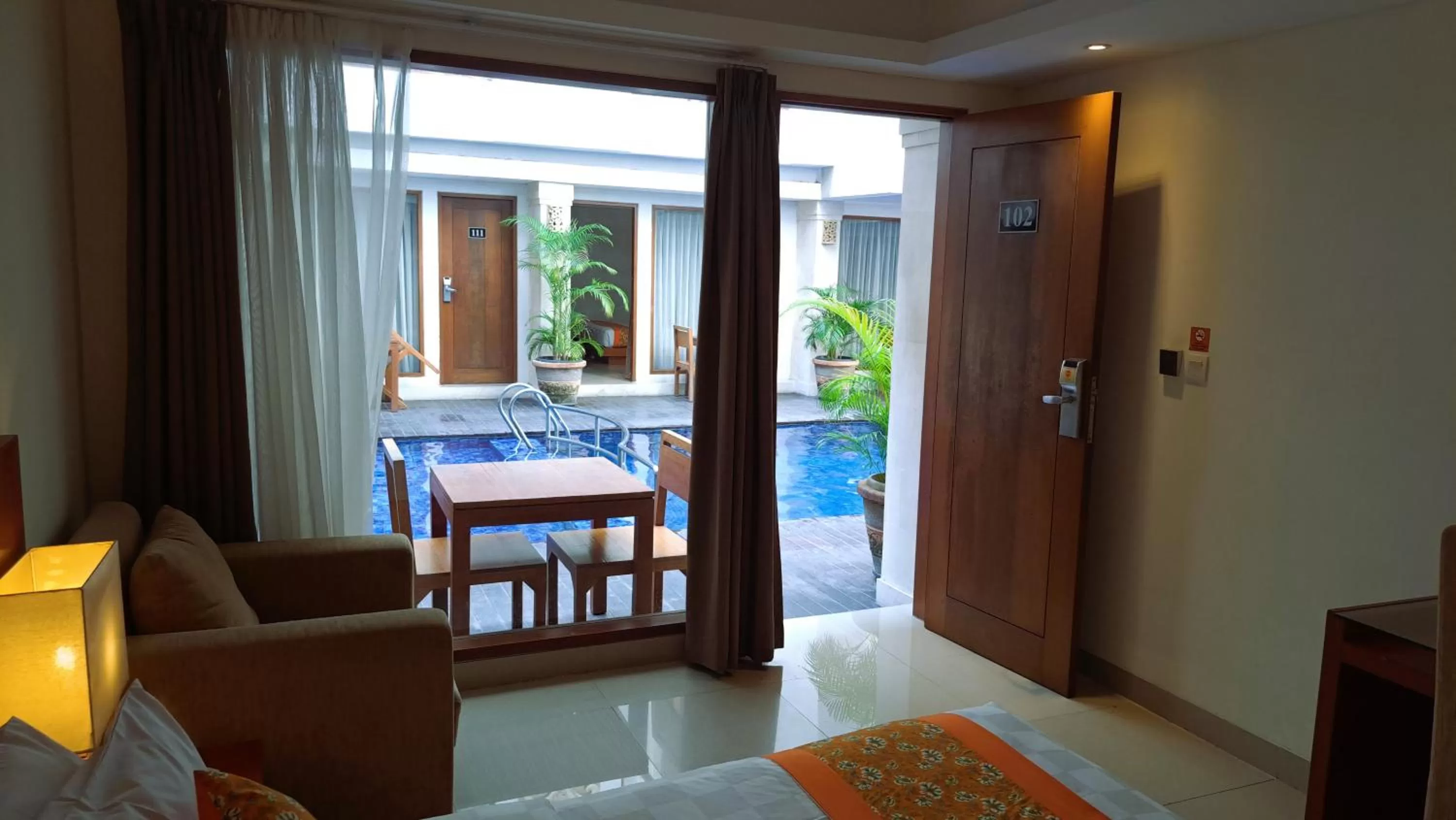 Pool view in The Sun Hotel & Spa Legian