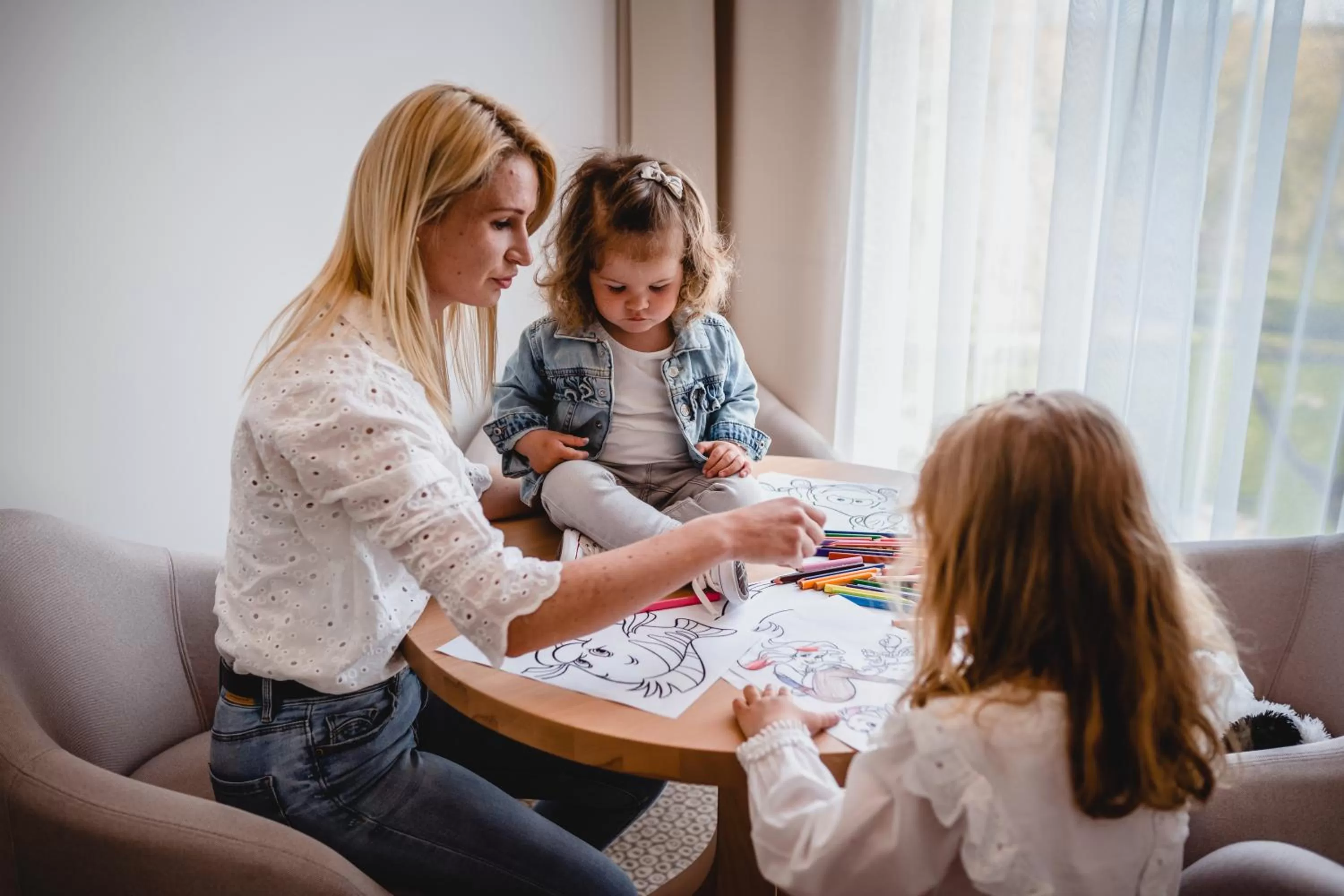 Family in Molo Park Mielno