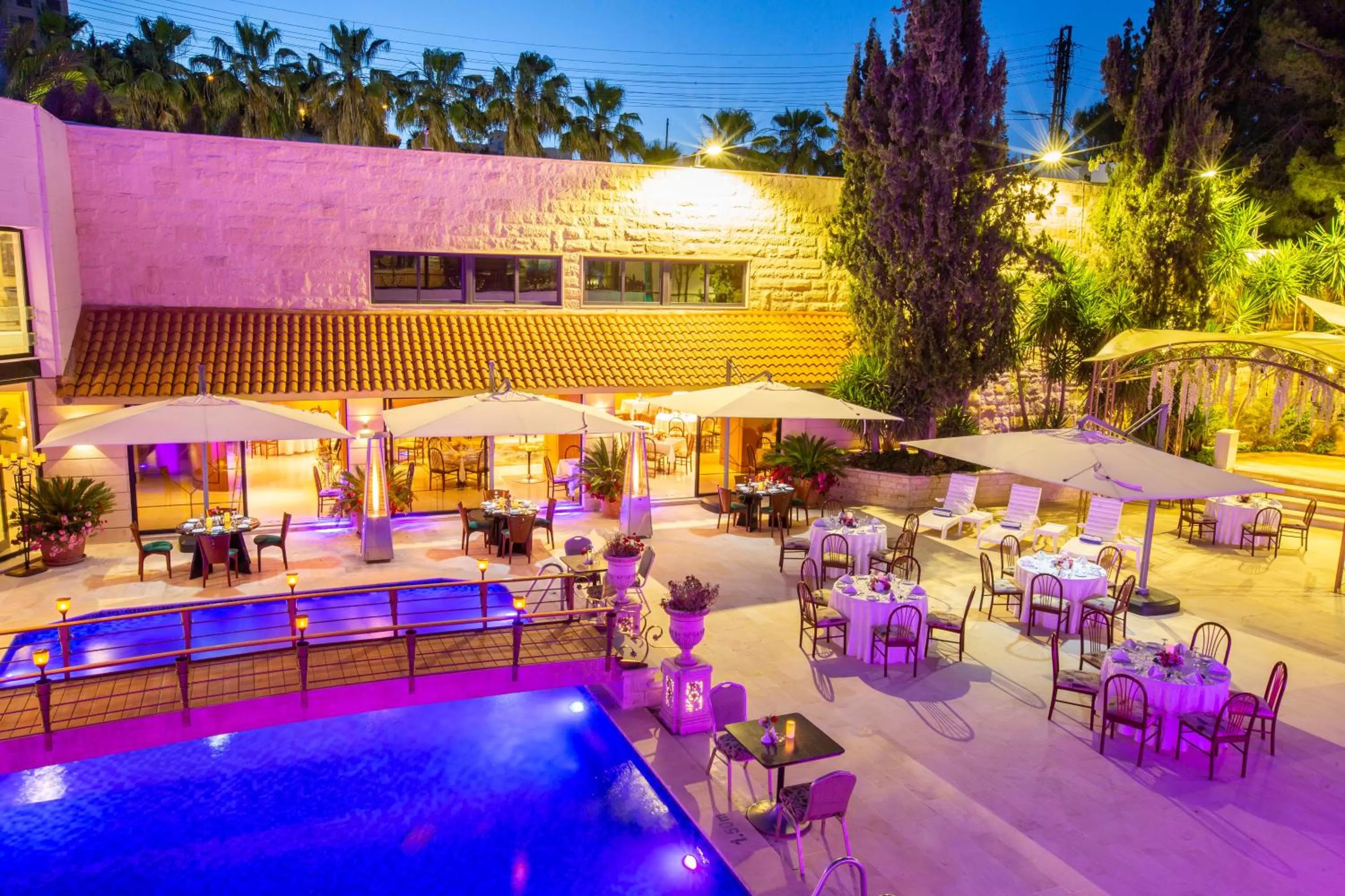 Pool view in Amman International Hotel