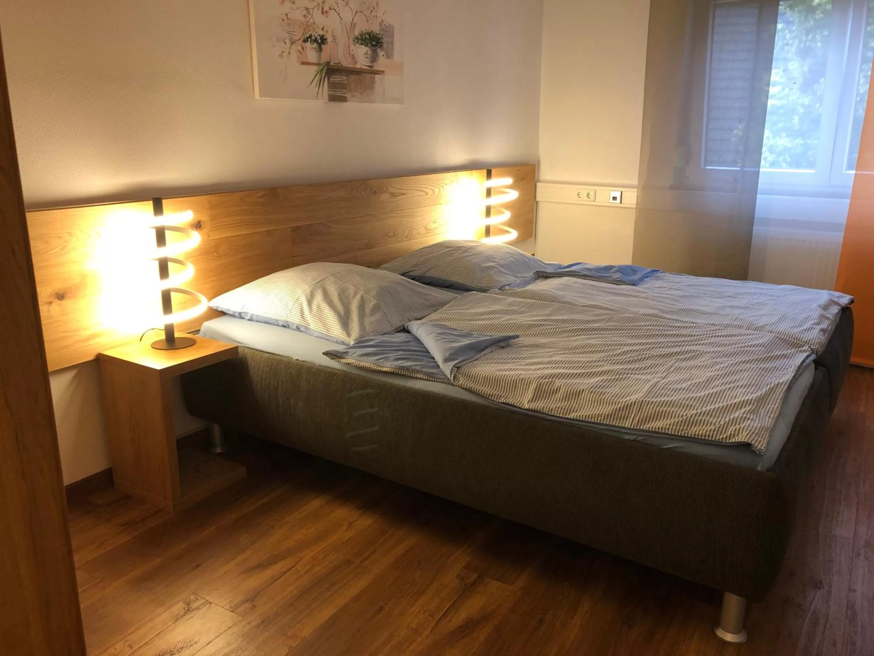 Bedroom, Bed in Gästehaus Jagsttal