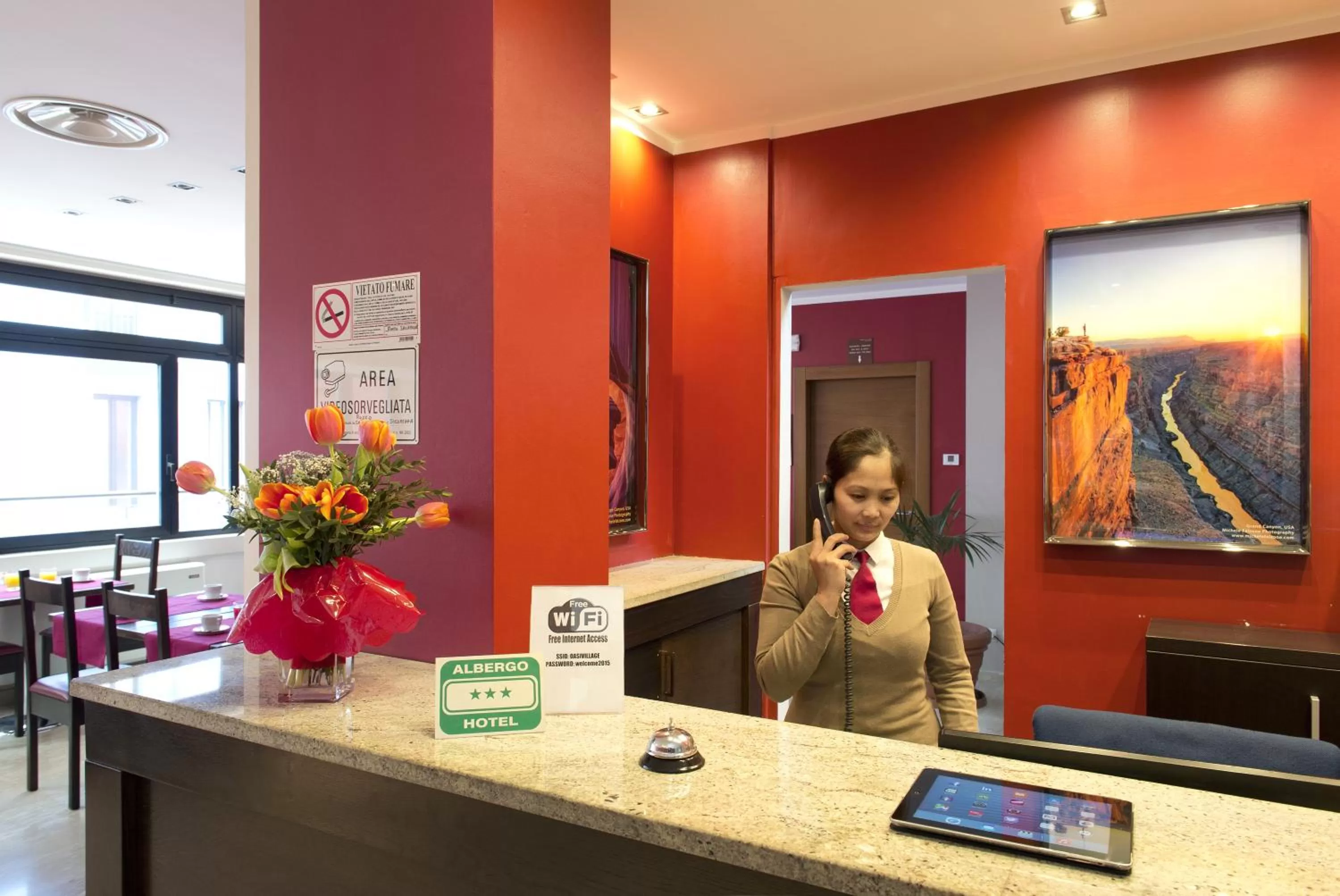 Lobby or reception in Oasi Village Hotel