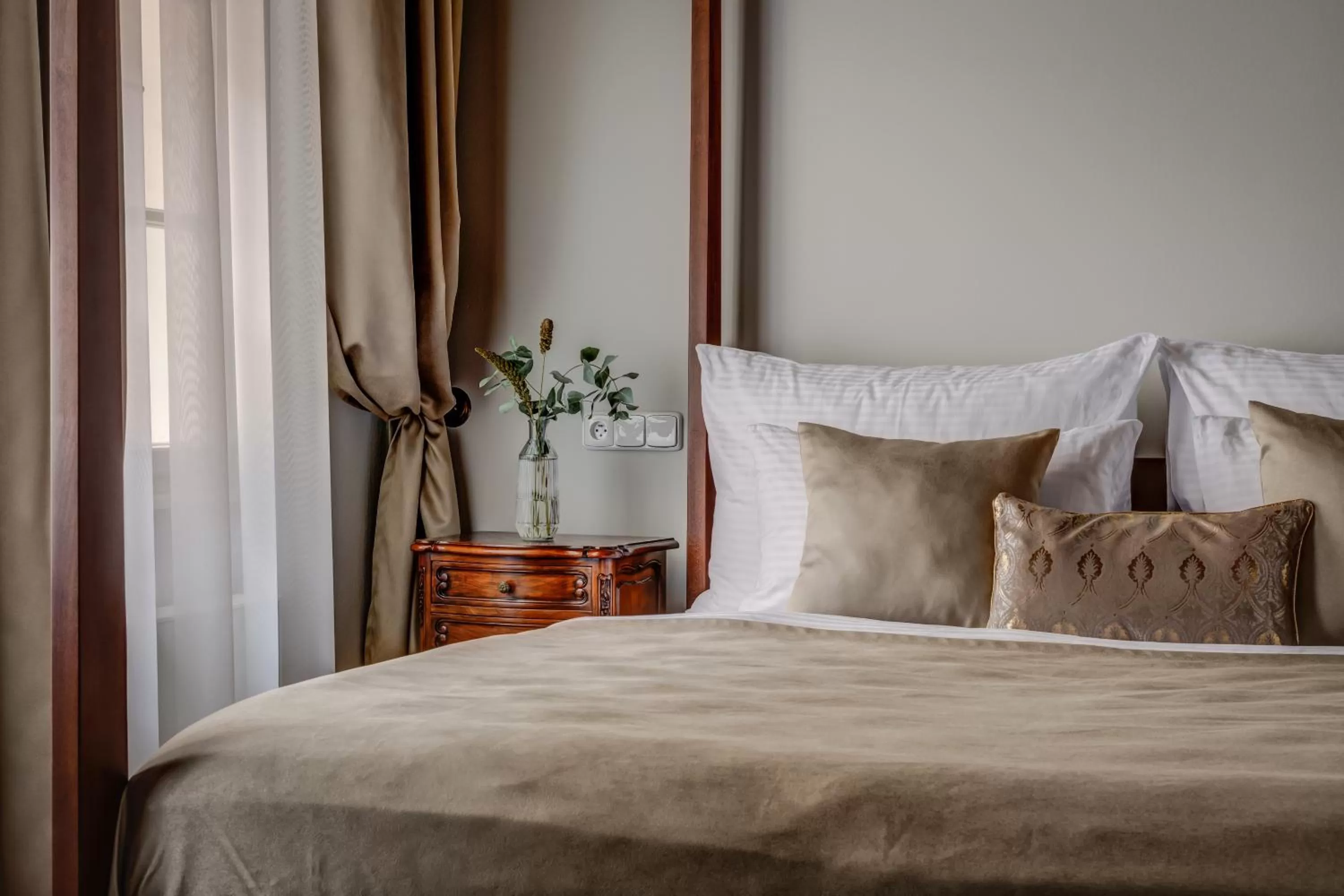 Bed in Hotel Nerudova 211