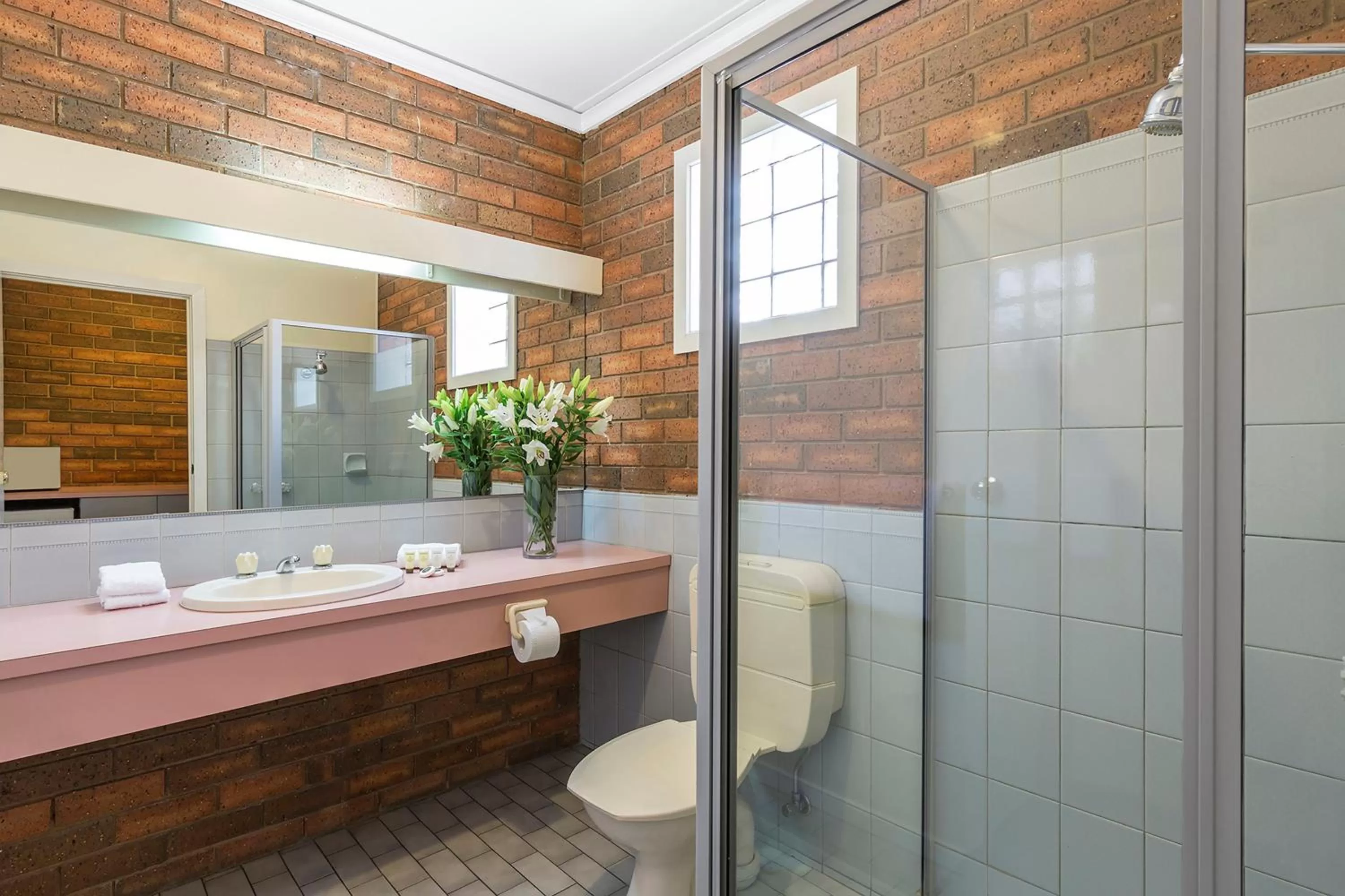 Bathroom in Cathedral Motor Inn