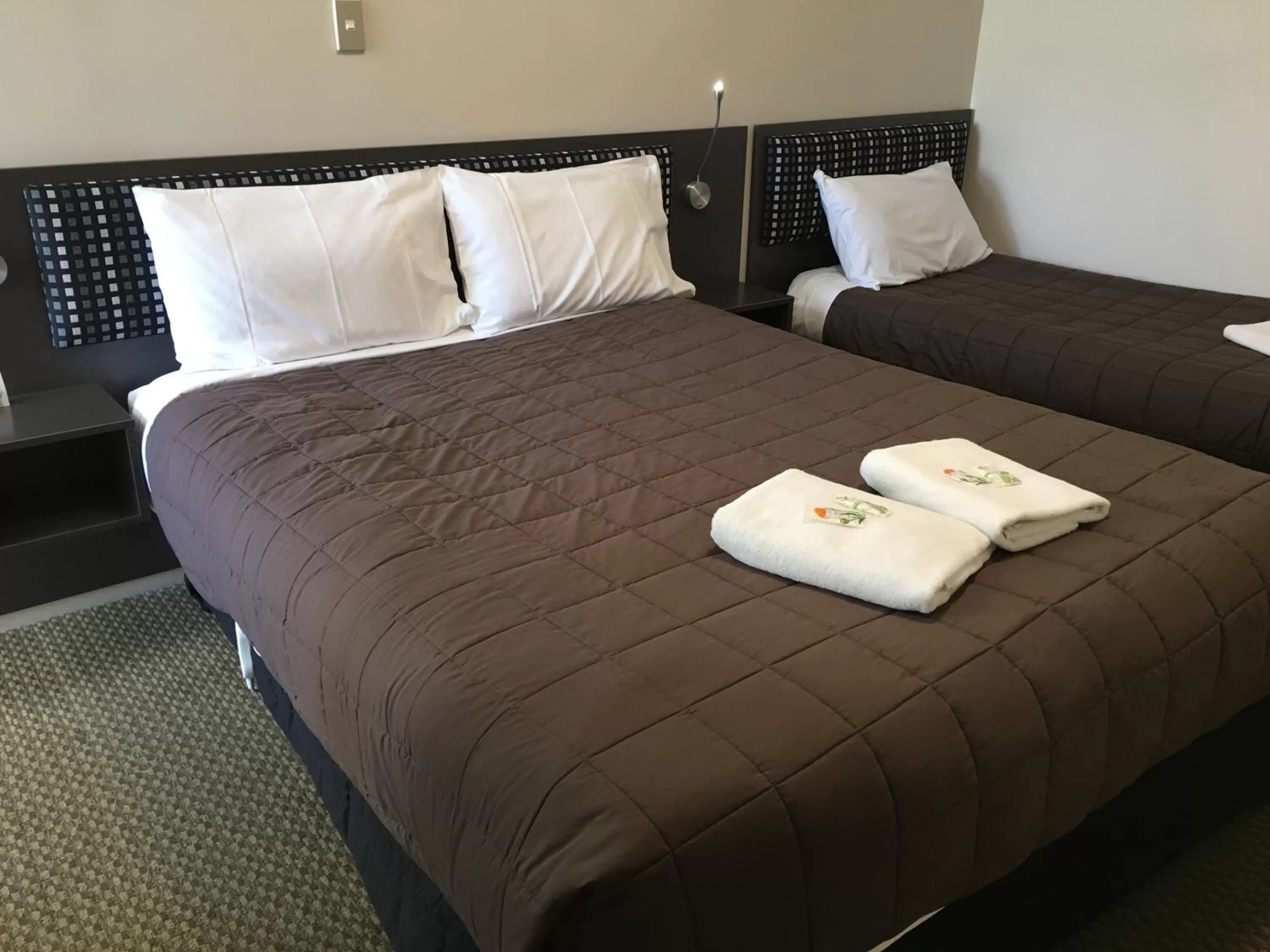 Bed in Motel on Carroll