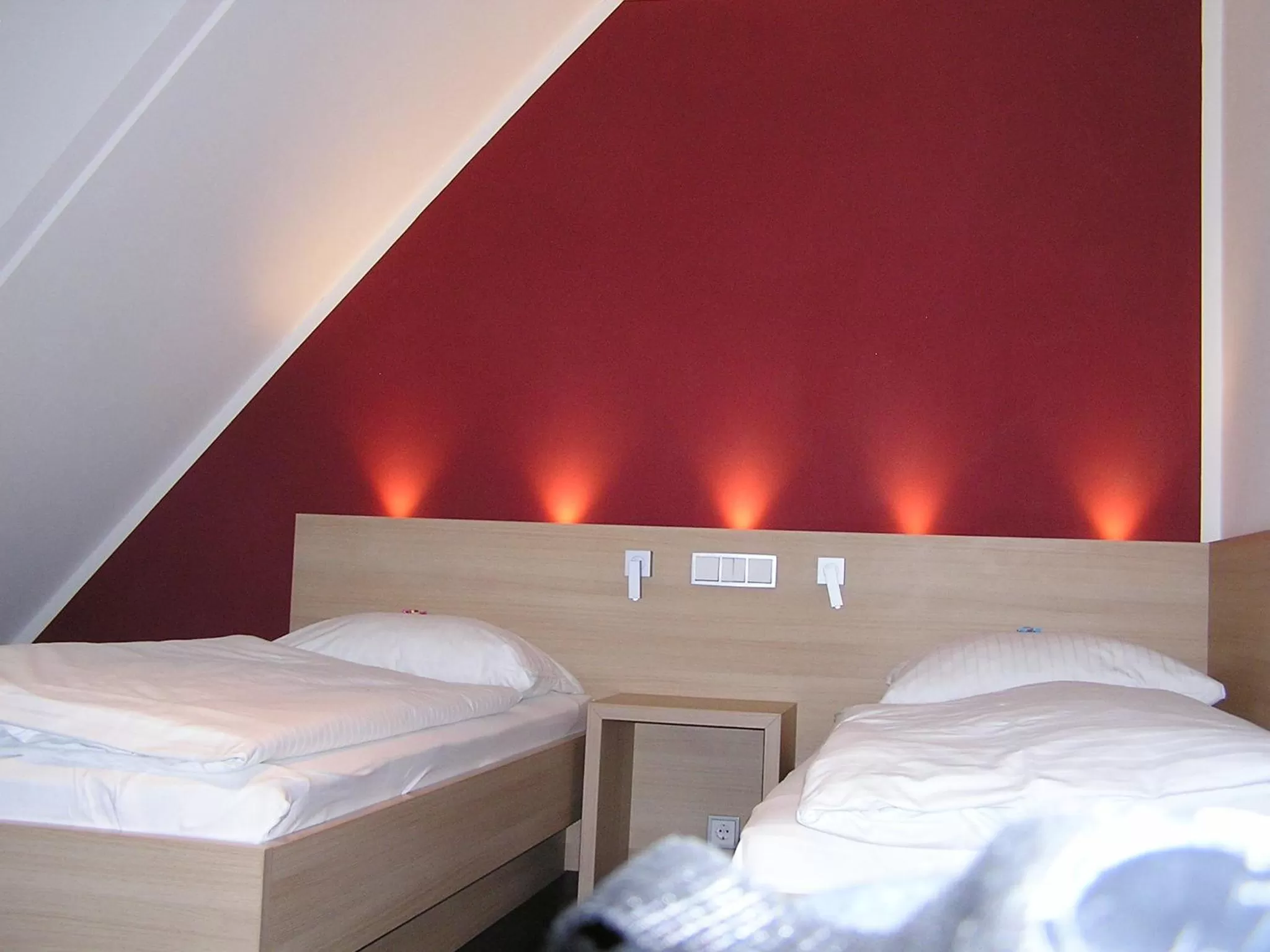 Photo of the whole room, Bed in Hotel zur Promenade