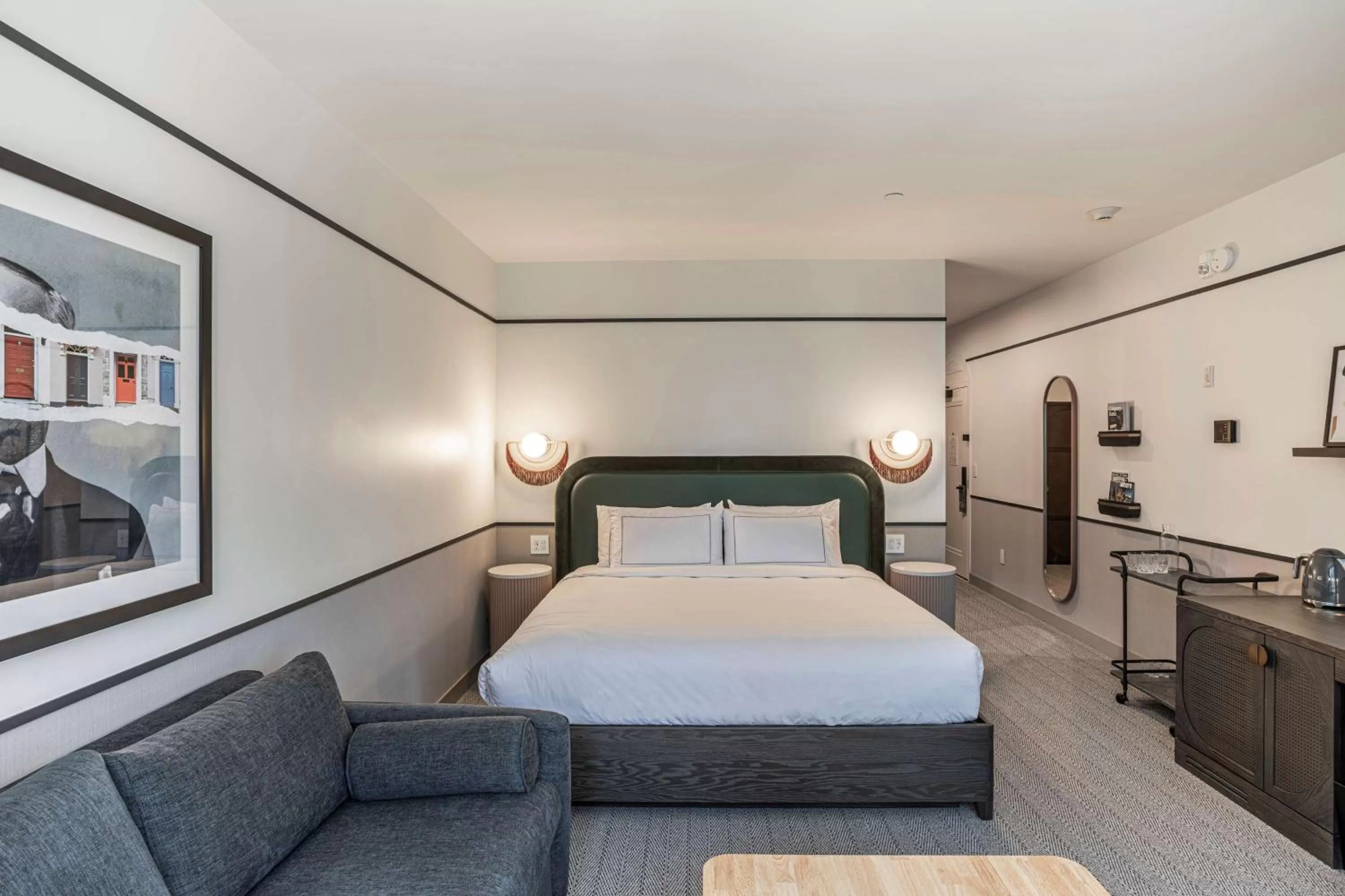 Living room, Bed in The Westley Calgary Downtown, Tapestry Collection By Hilton