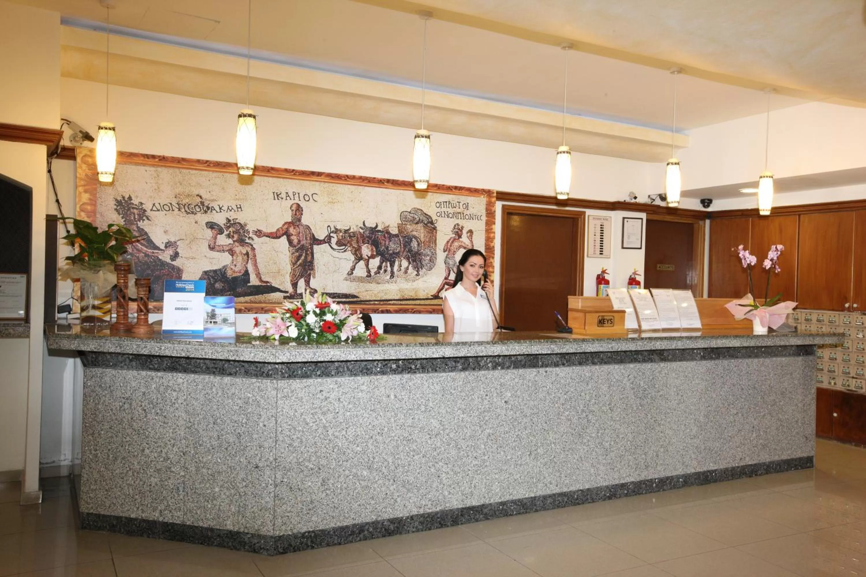 Lobby or reception in Veronica Hotel