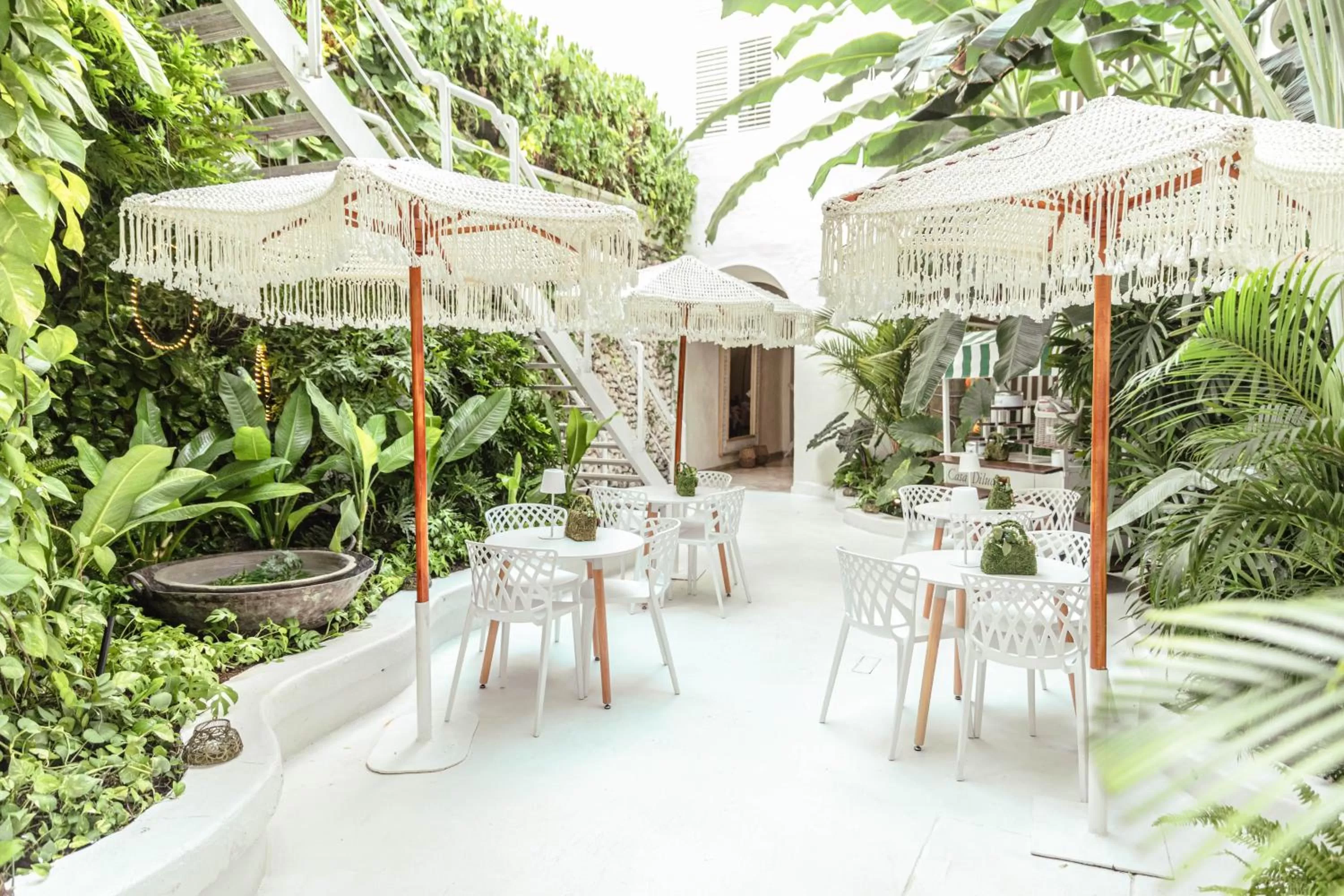 Dining area in Casa Diluca Cartagena Hotel Boutique