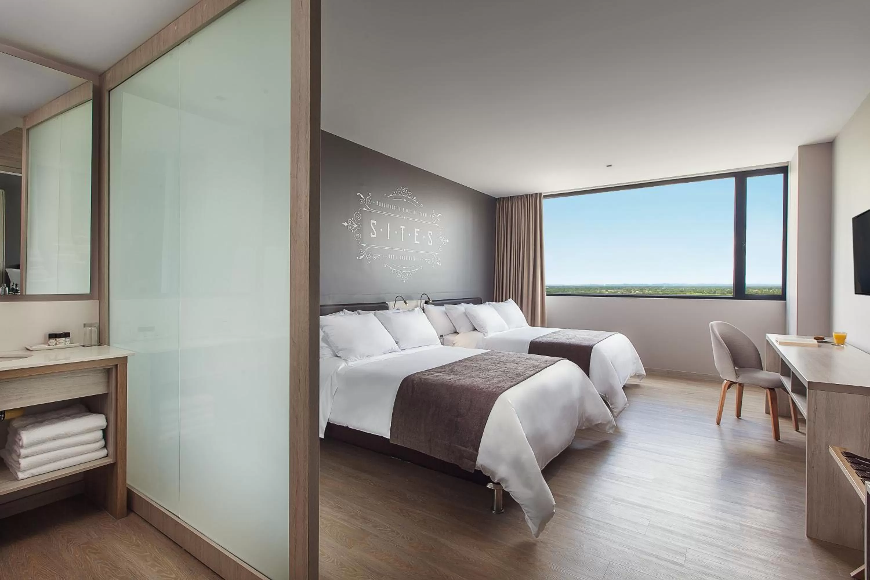 Bedroom, Bed in Hotel Sites Montería