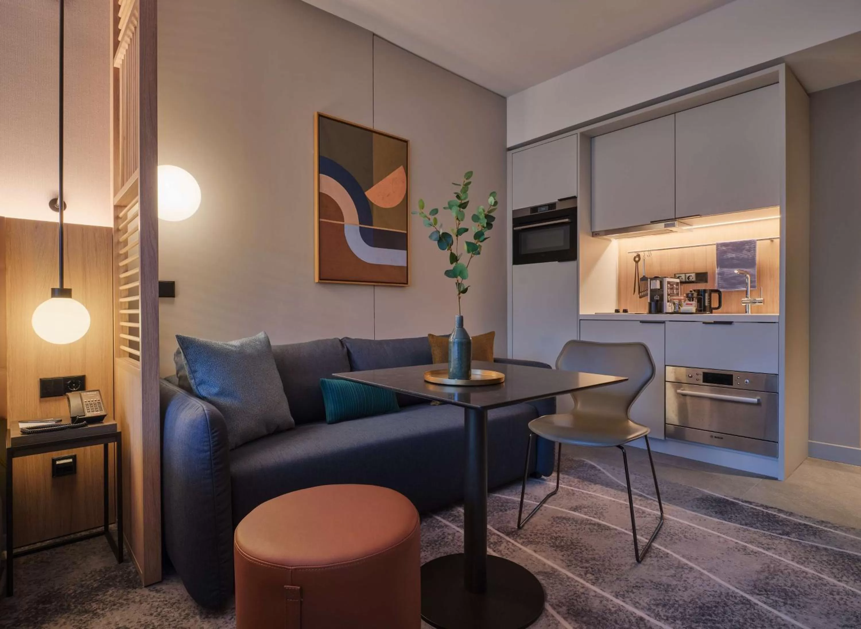 Kitchen or kitchenette in Adina Apartment Hotel Wiesbaden