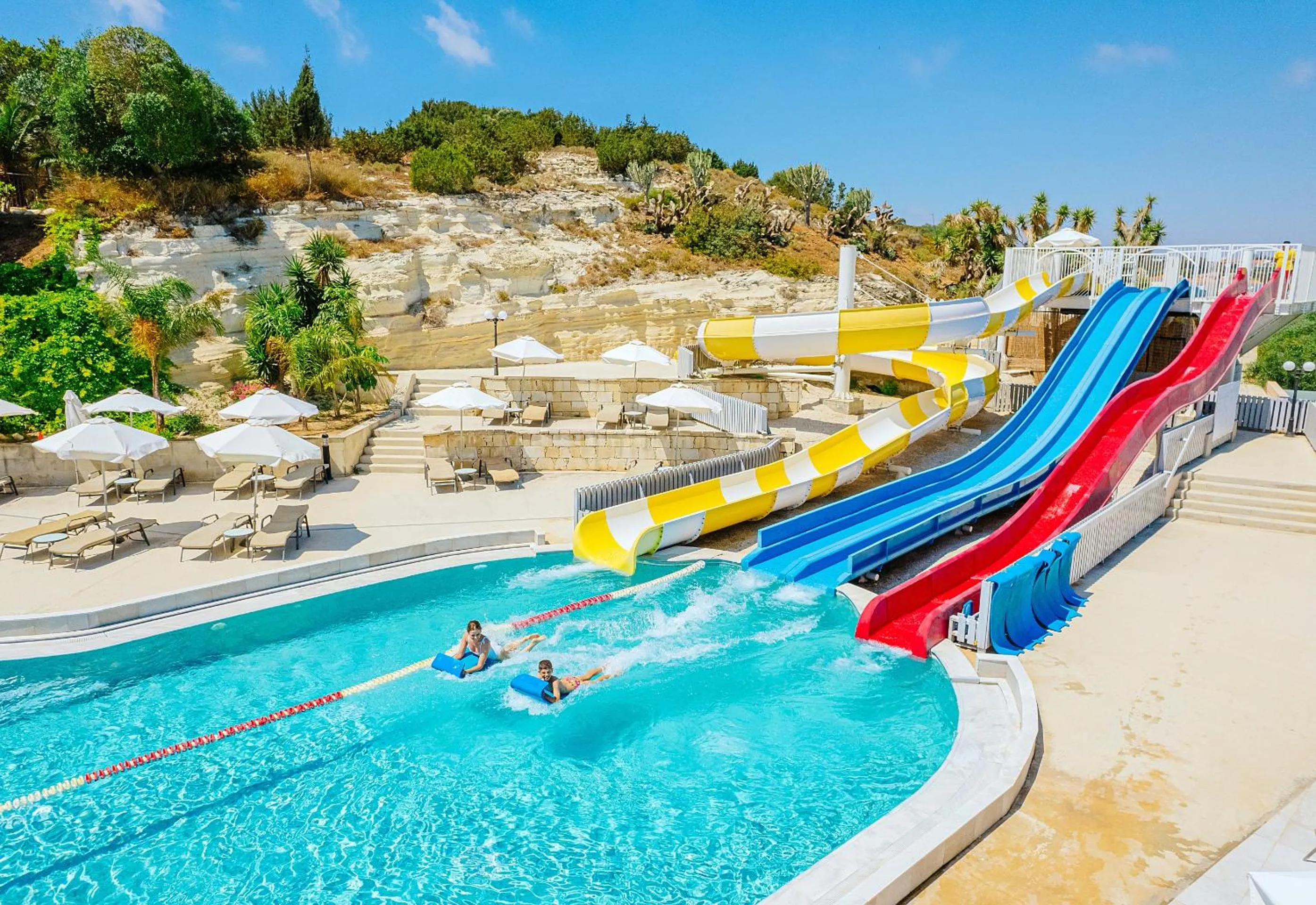 Aqua park in Louis St. Elias Resort & Waterpark