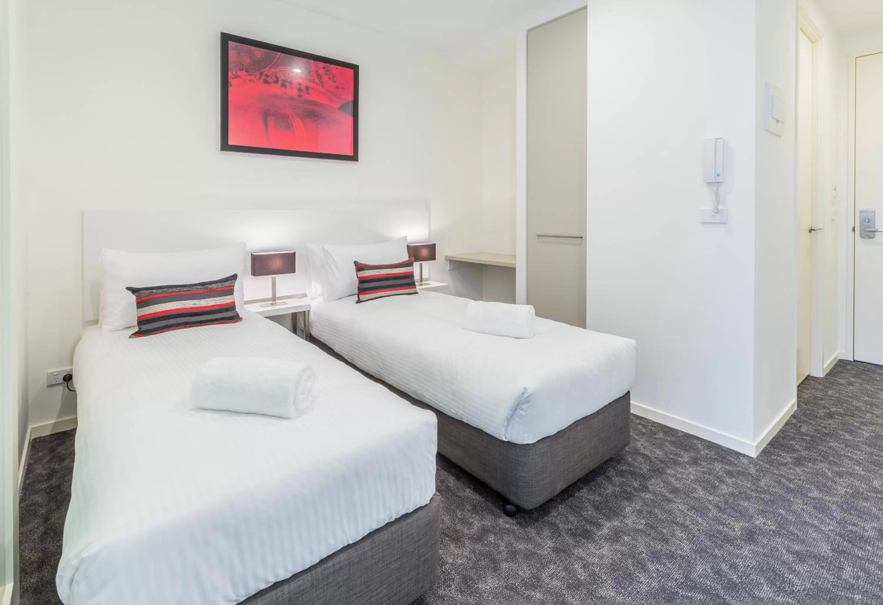 Bed in Comfort Apartments Box Hill