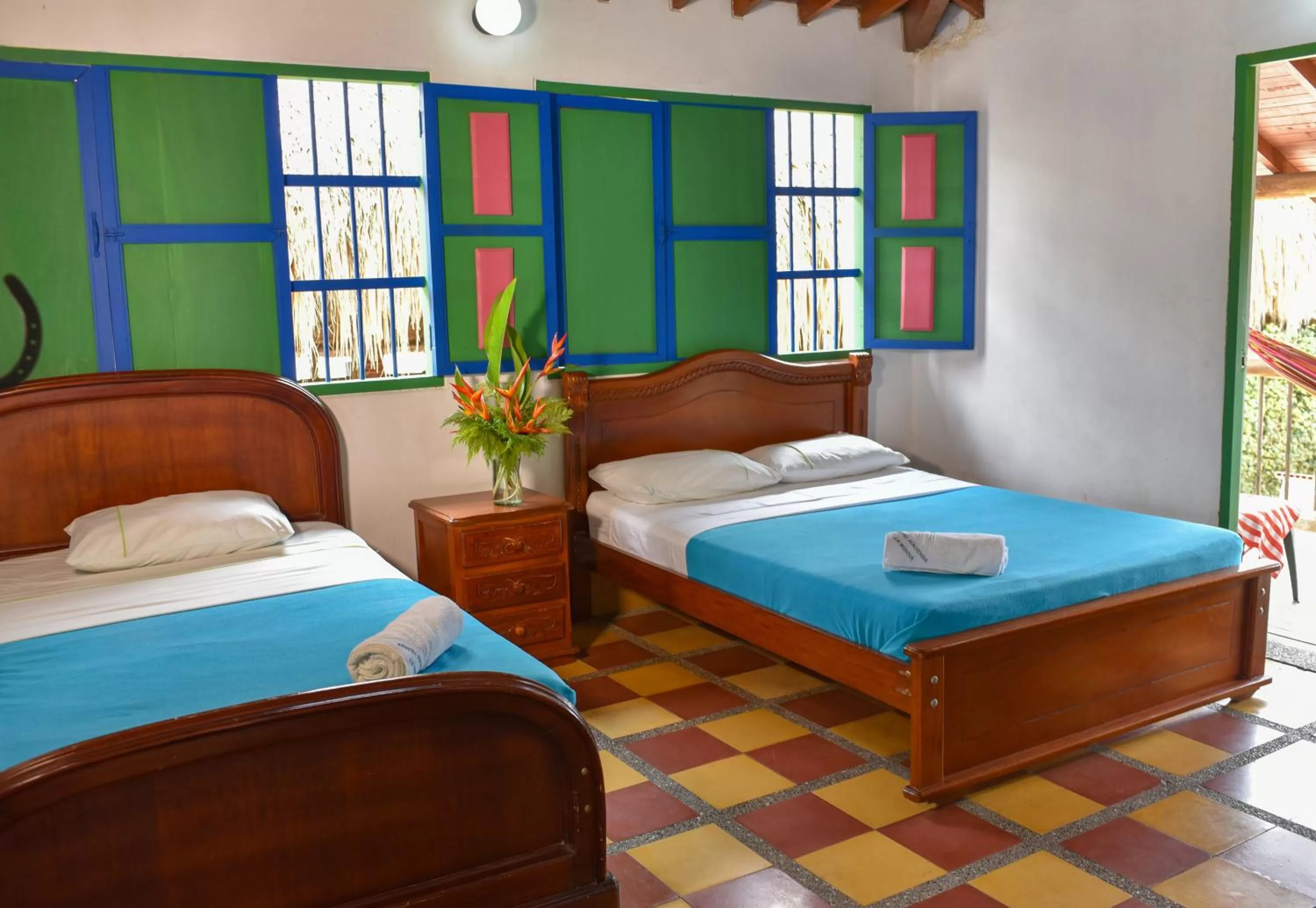 Bed in Hotel Hacienda la Bonita