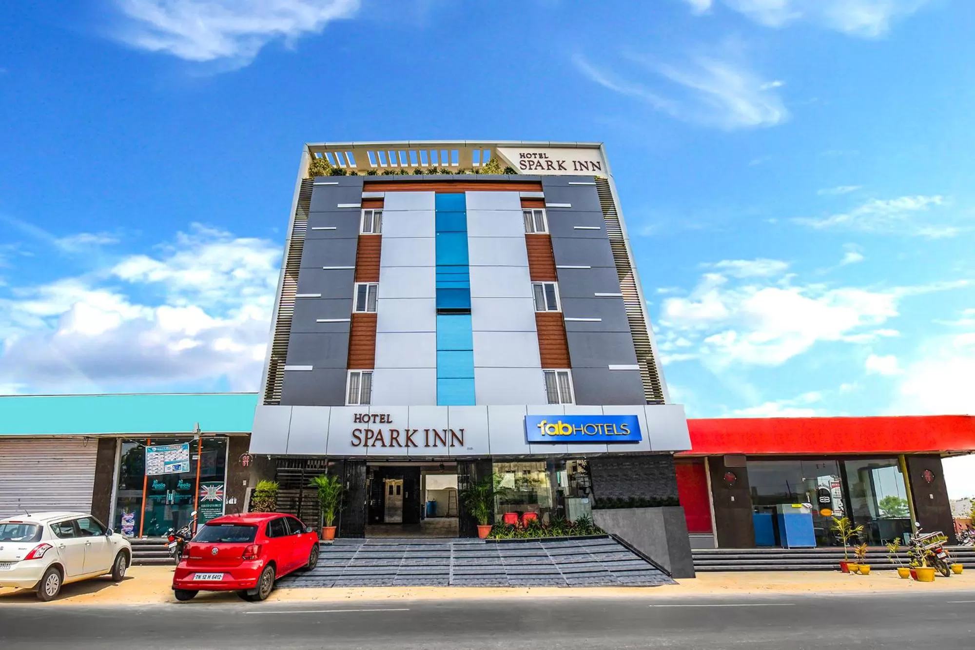 Facade/entrance in FabHotel Spark Inn Dwarakanagar