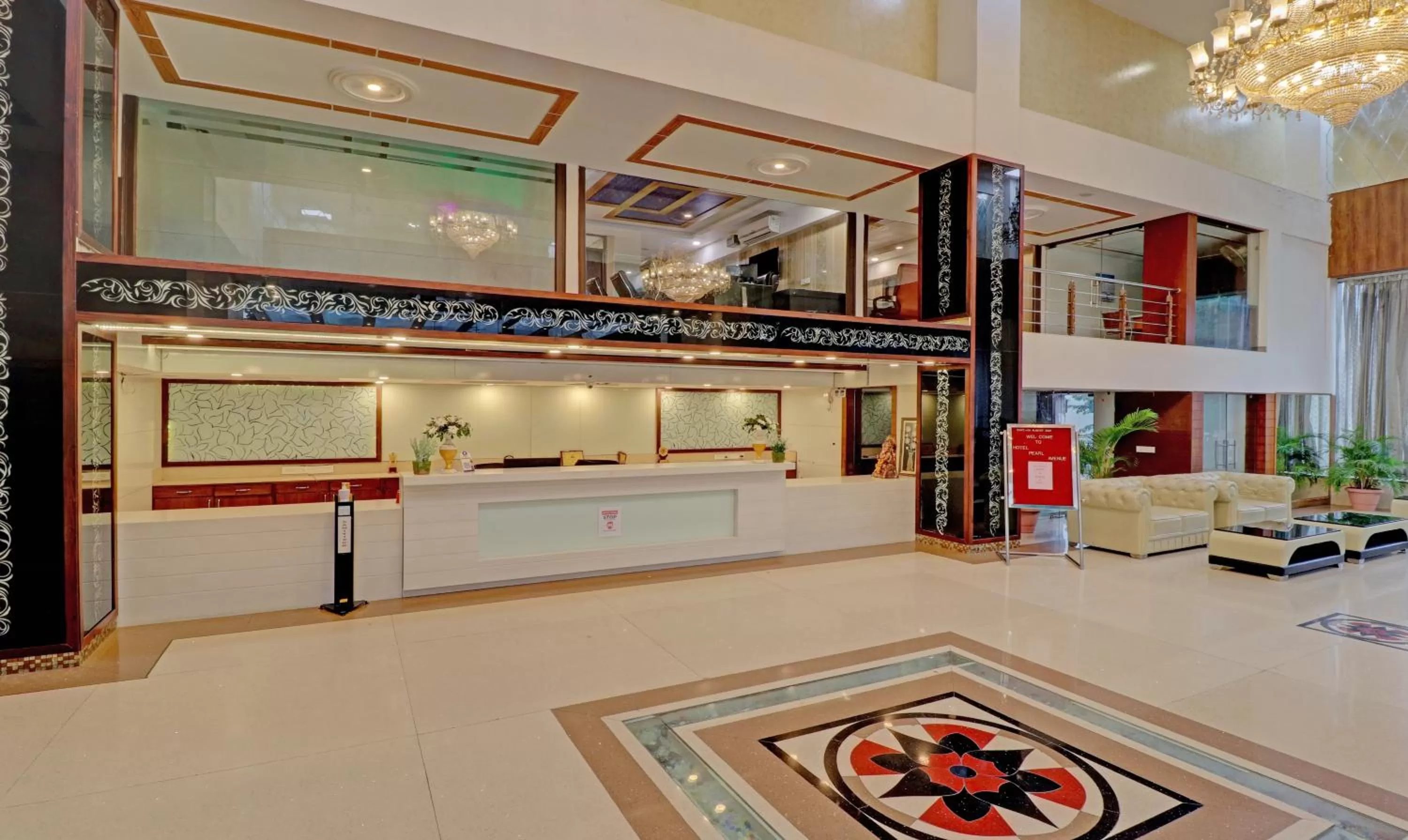 Lobby or reception in Treebo Premium Pearl Avenue Banquets And Lawn