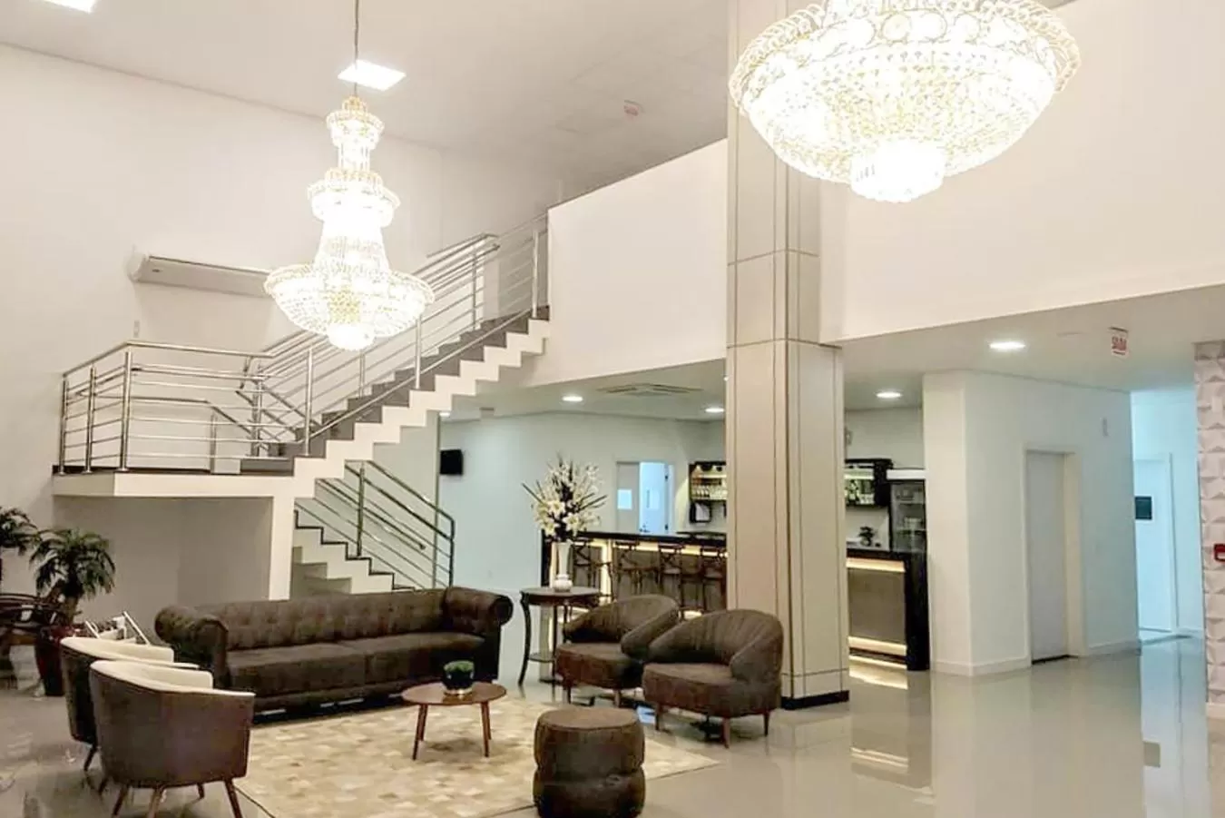 Communal lounge/ TV room in Tri Hotel Executive Indaial