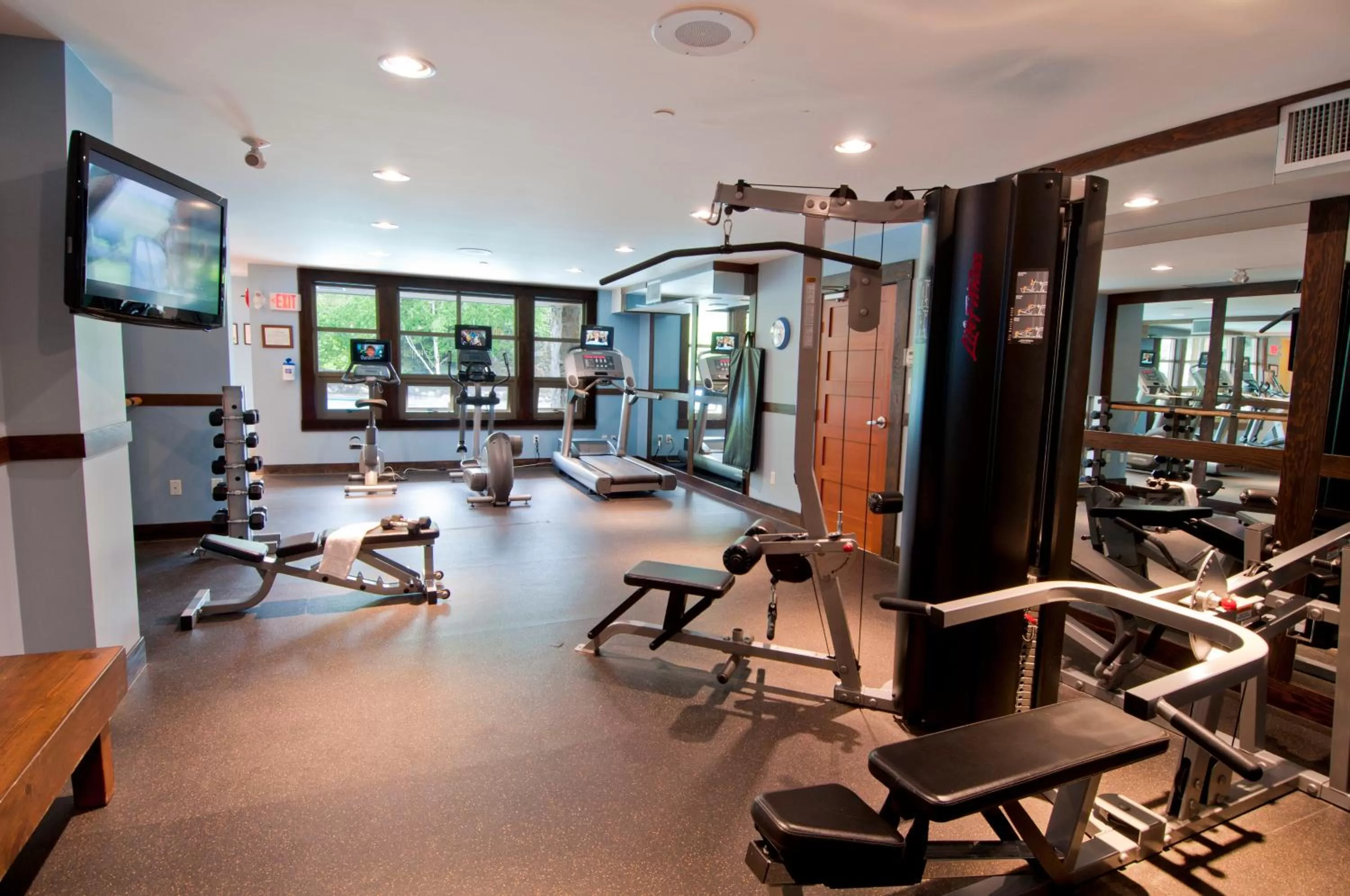 Fitness centre/facilities in Legends Whistler, by Lodging Ovations