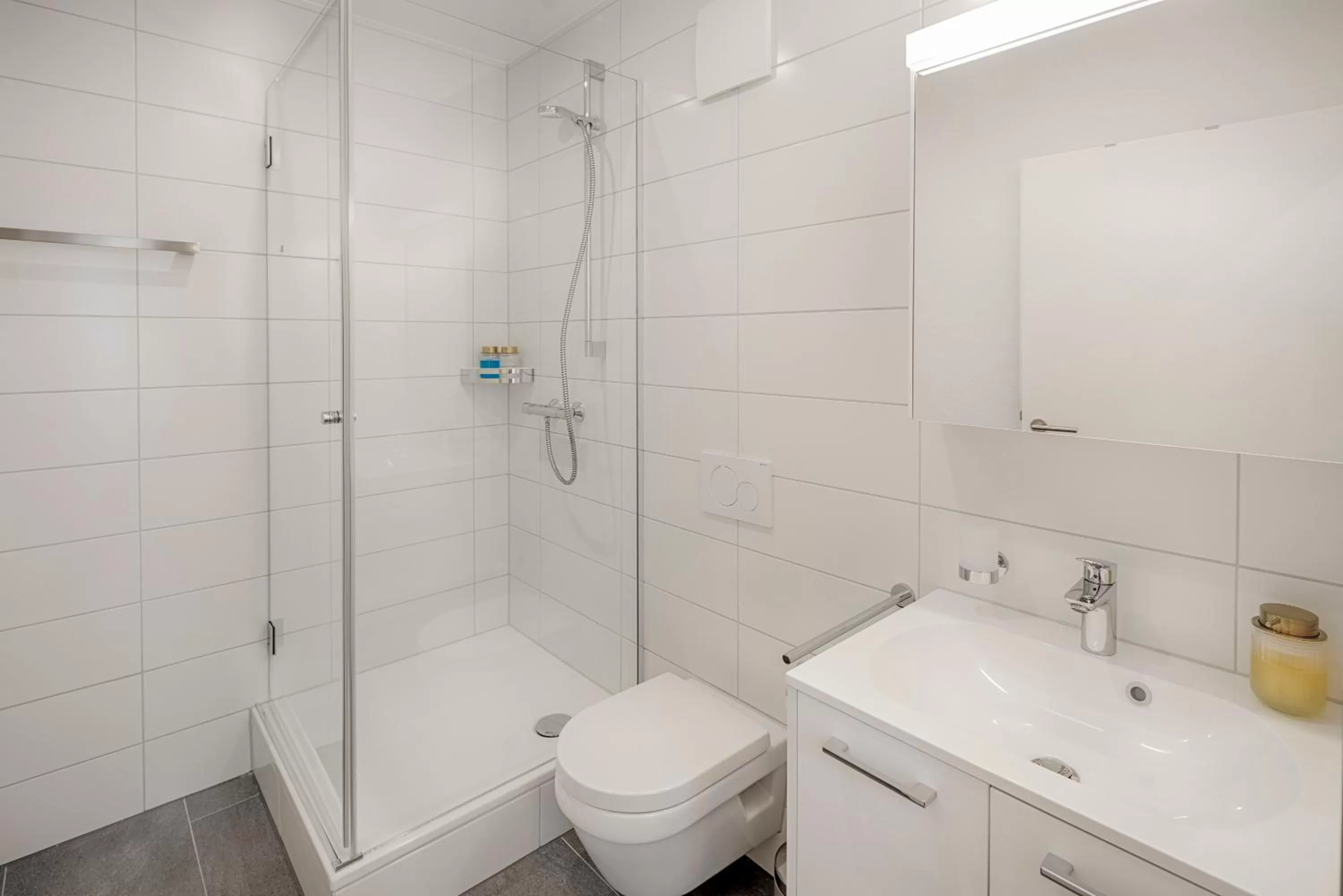 Shower in VISIMO Apartments St Georgen-Strasse St Gallen - Design City Nature