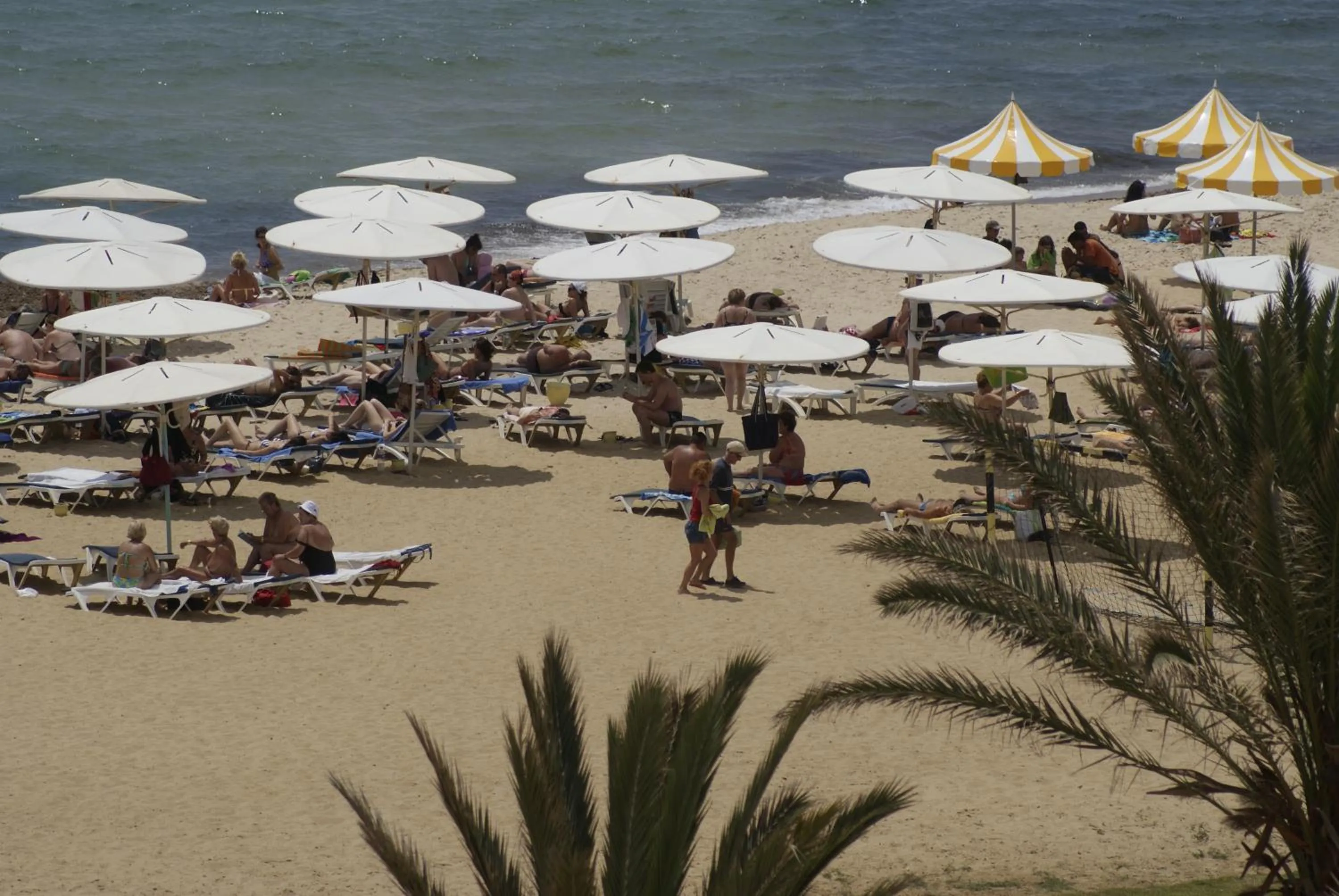 Beach in El Mouradi Hammamet