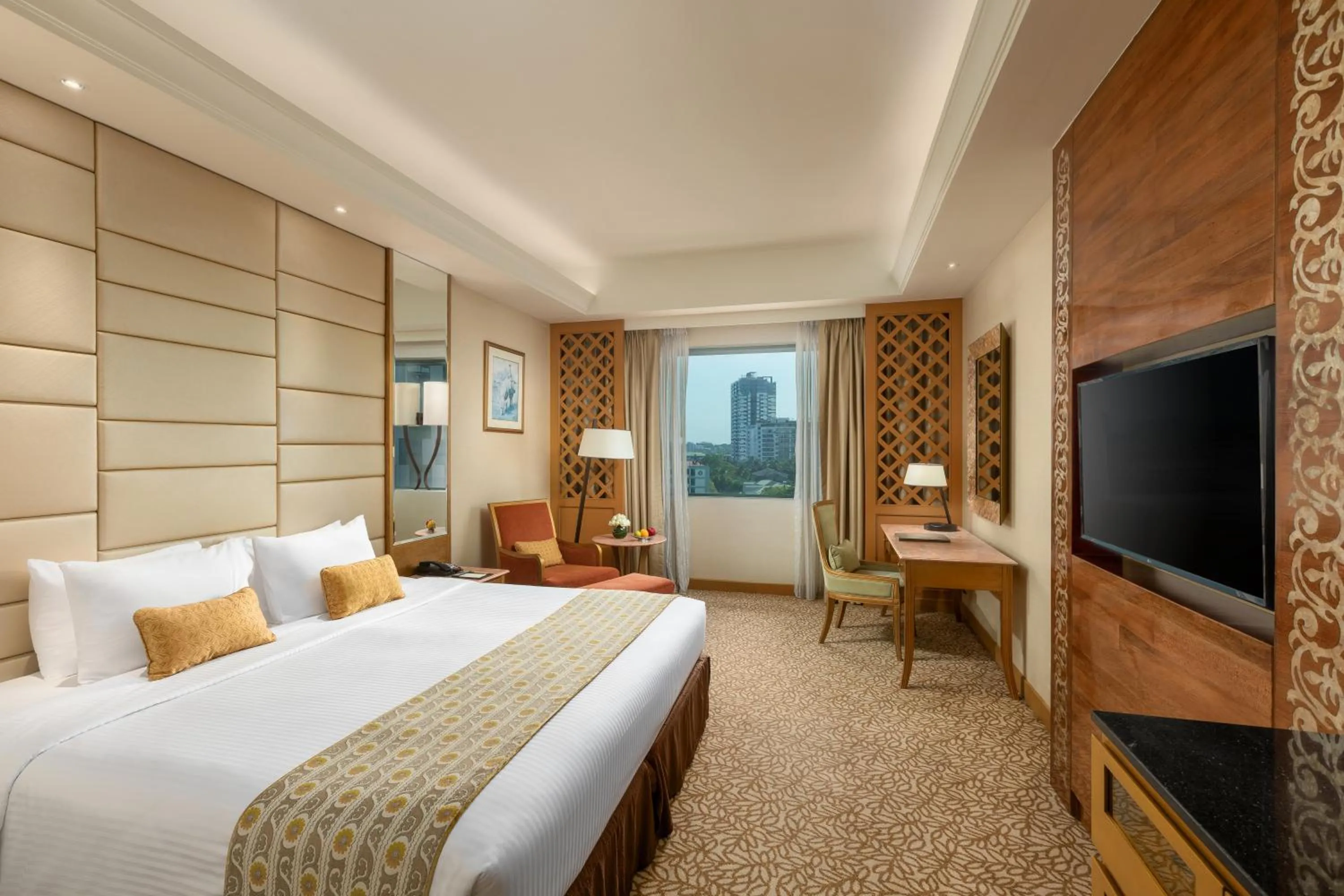 Photo of the whole room, Bed in Sedona Hotel Yangon