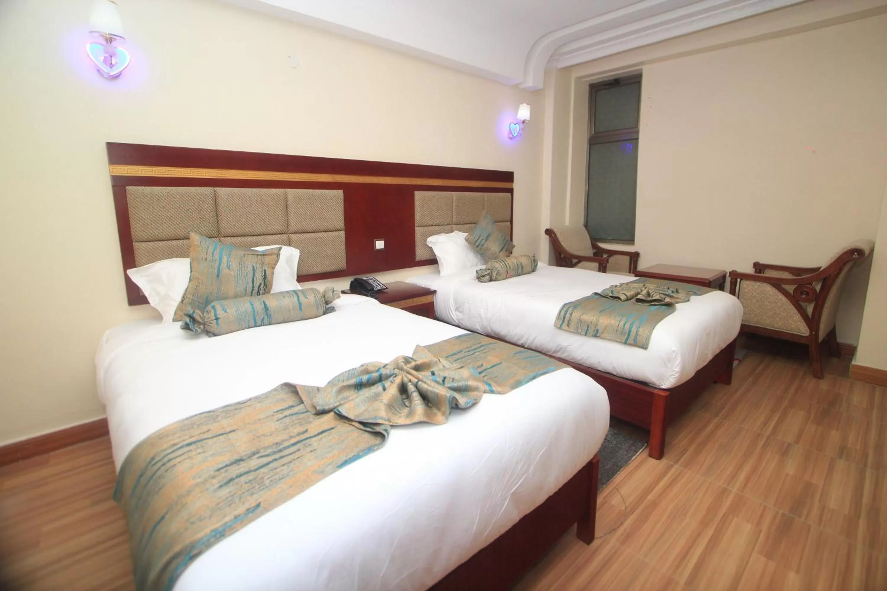 Bed in Vickmark Hotel