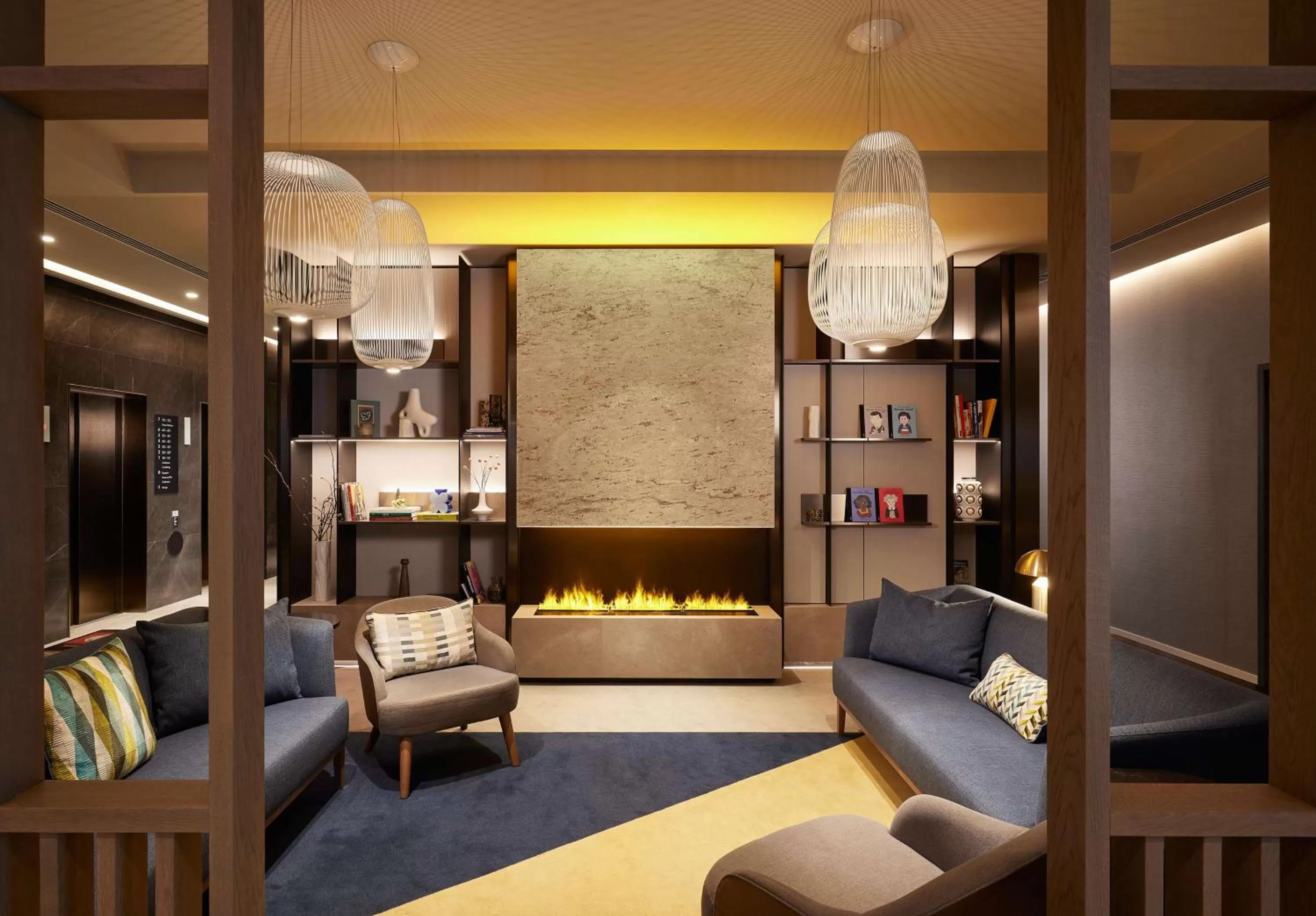 Lobby or reception in Adina Apartment Hotel Dusseldorf