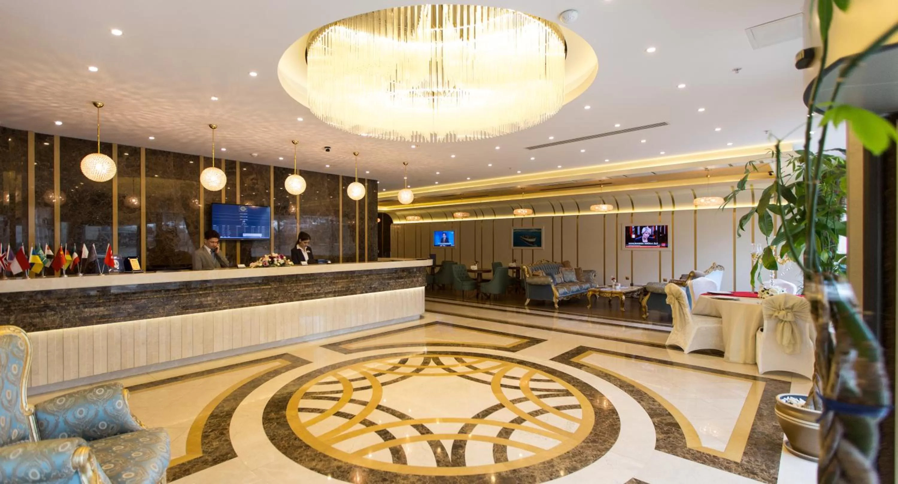 Lobby or reception in The Grand Mira Business Hotel