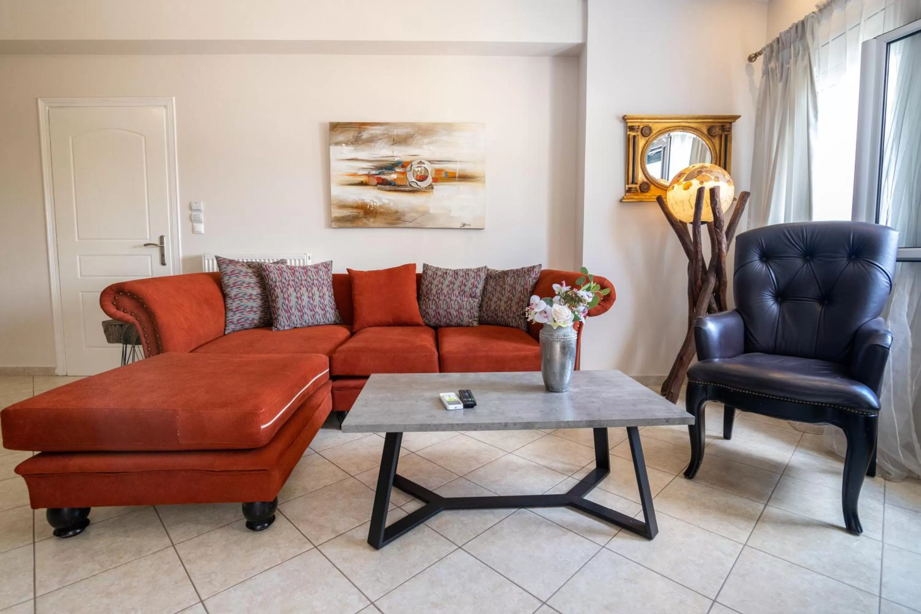 Living room in Votsalakia Hotel & Luxury Apartments